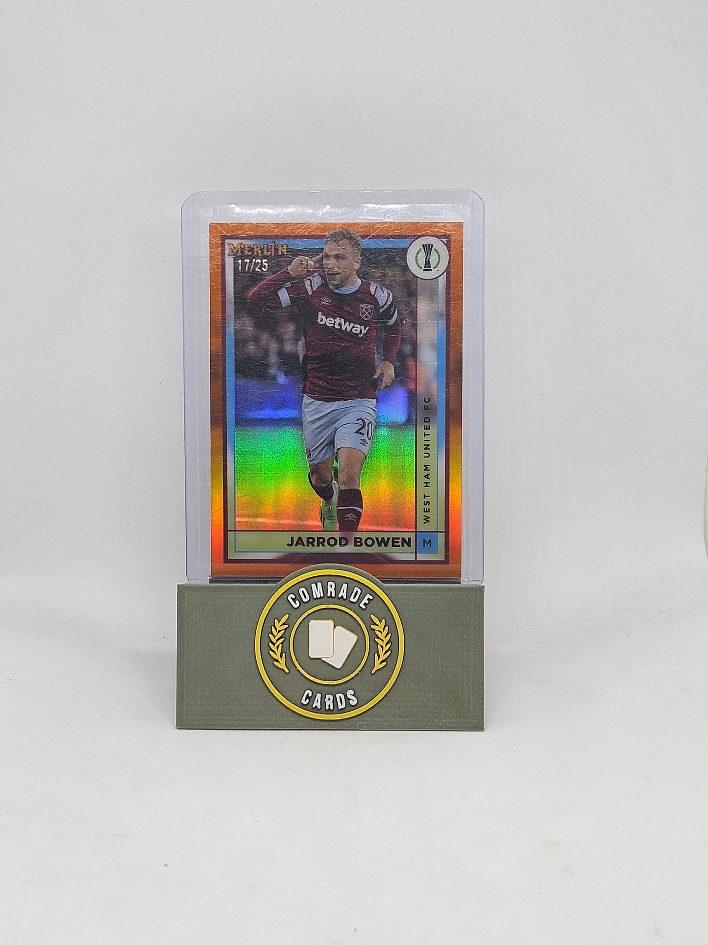 Jarrod Bowen (West Ham) 17/25 Topps Merlin Chrome 2022-2023