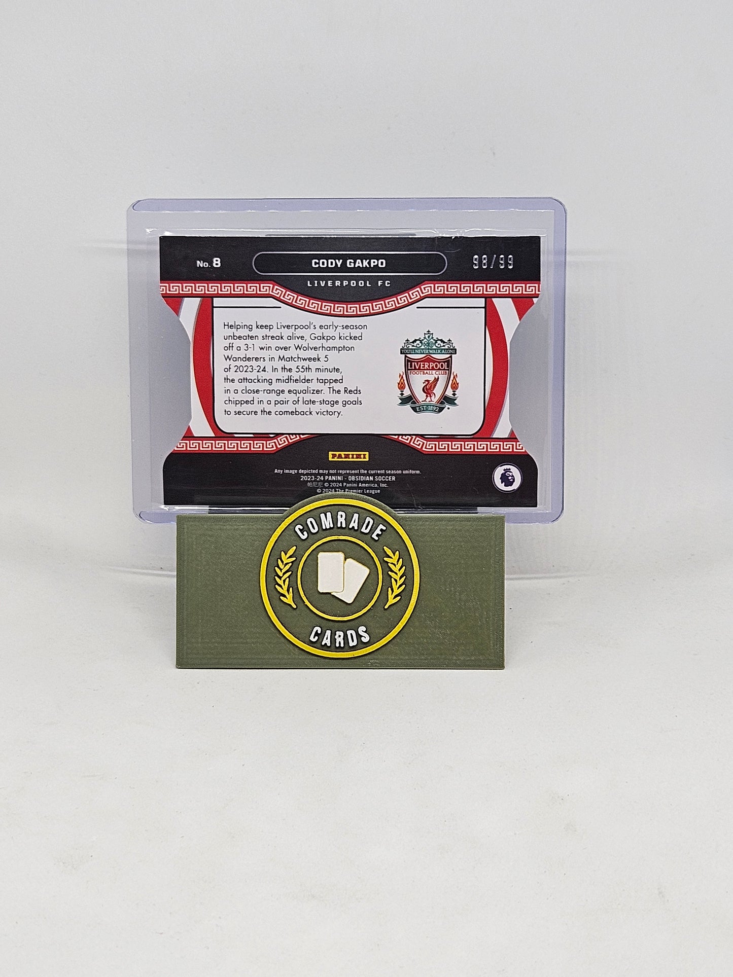 Cody Gakpo (Liverpool) 98/99 Obsidian 2023-2024