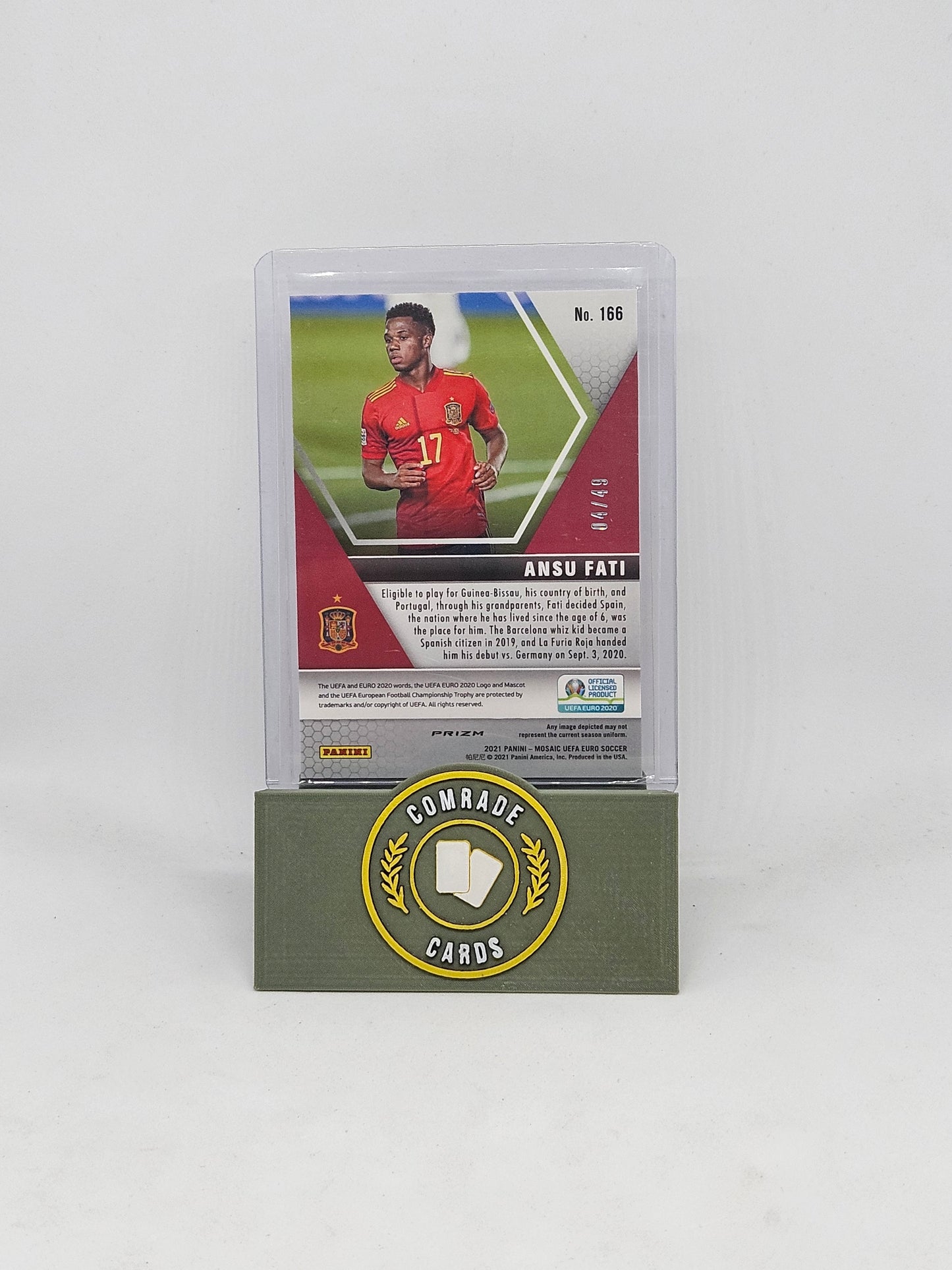Ansu Fati (Spain) 04/49 Mosaic Euro 2021