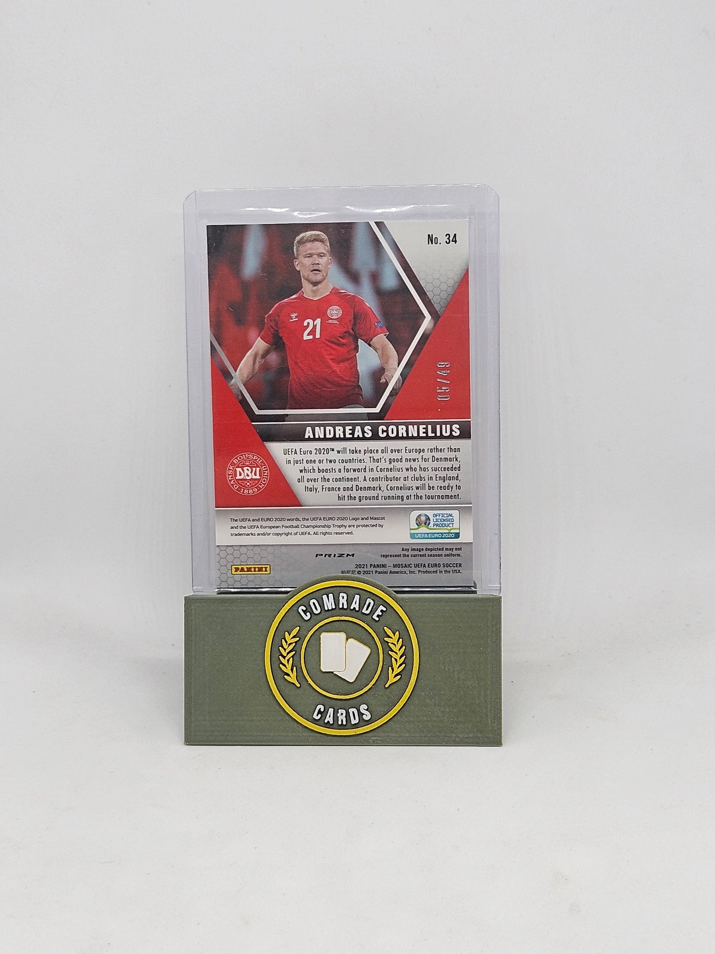 Andreas Cornelius (Denmark) 05/49 Mosaic Euro 2021