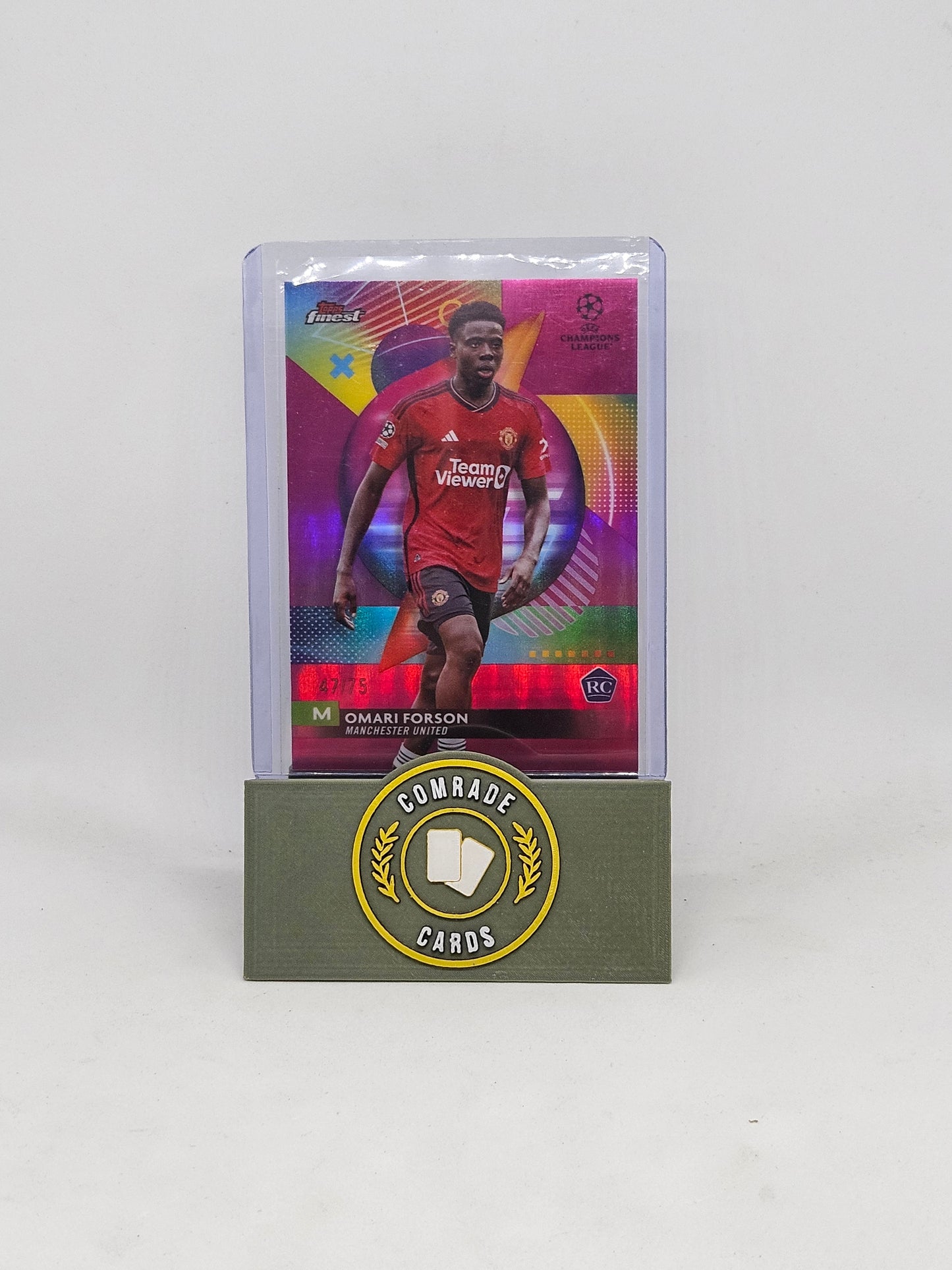 Omari Forson (Man United) 47/75 Topps Finest 2023-2024
