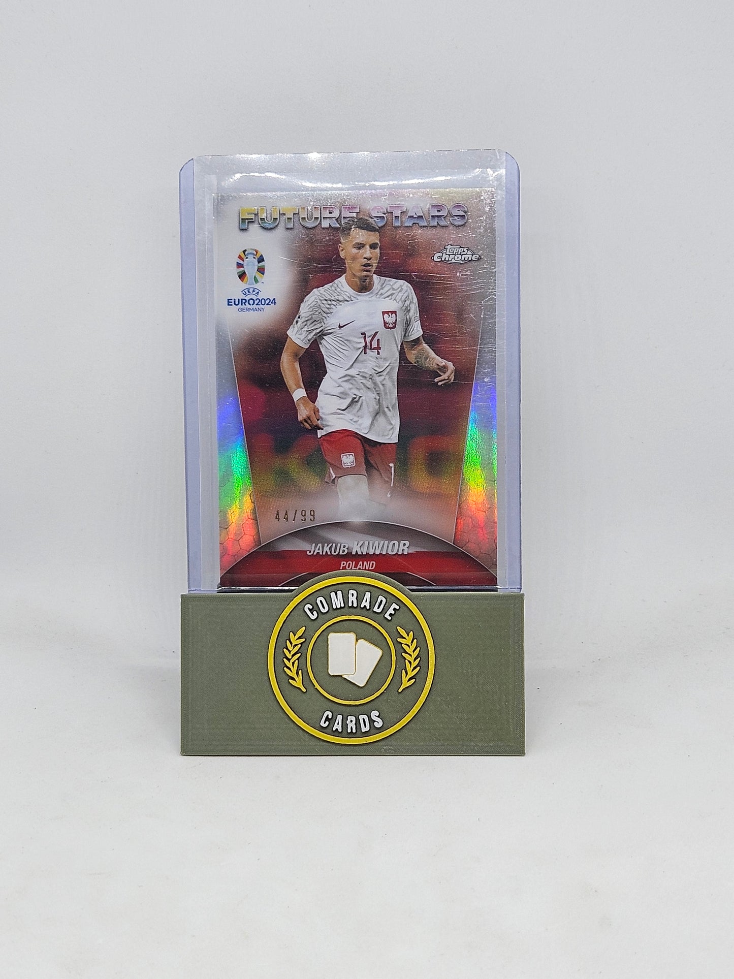 Jakub Kiwior (Poland) 44/99 Topps Chrome Euro 2024