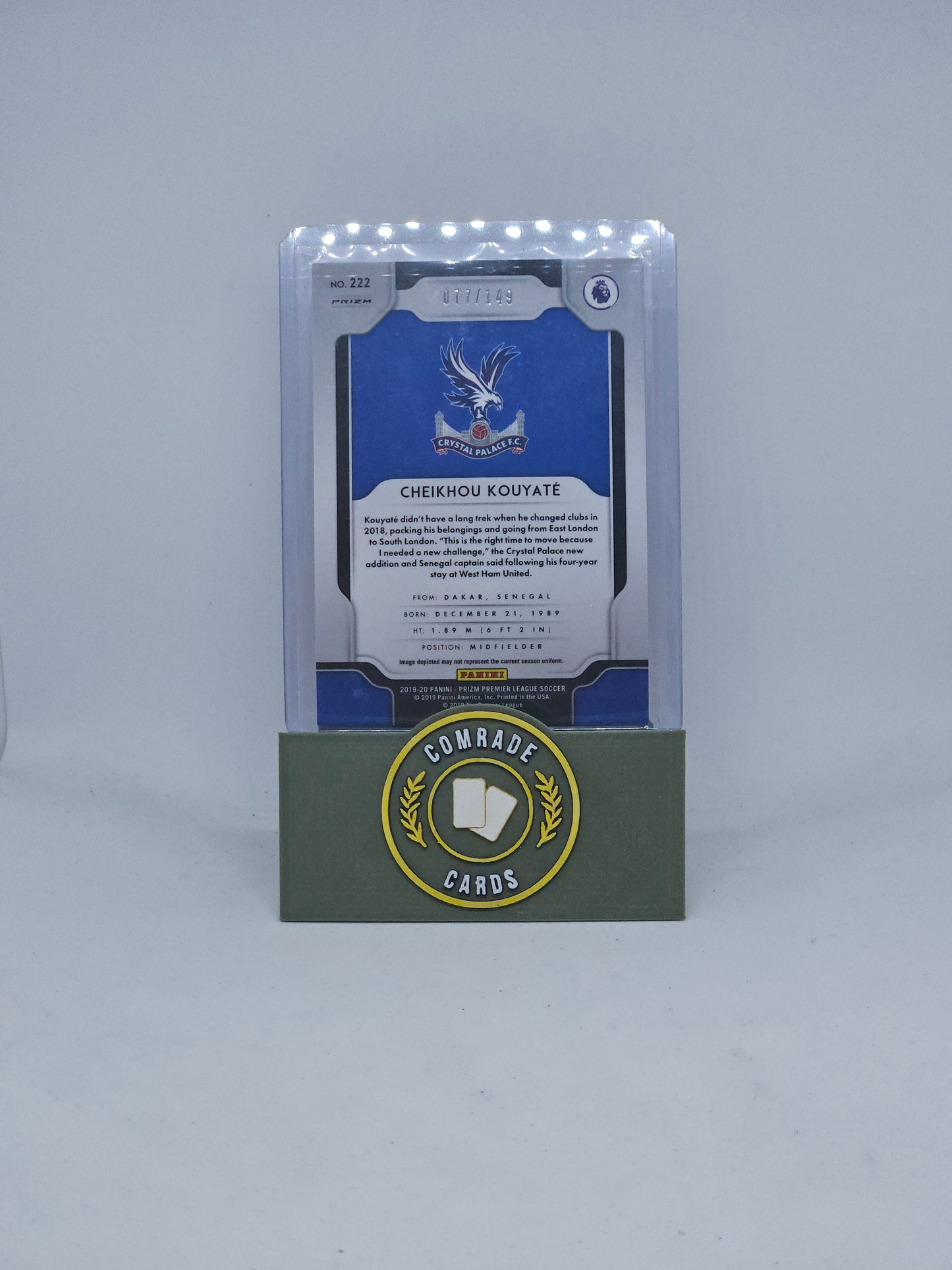 Cheikou Kouyate (Crystal Palace) 077/149 Prizm Premier League 2019-2020