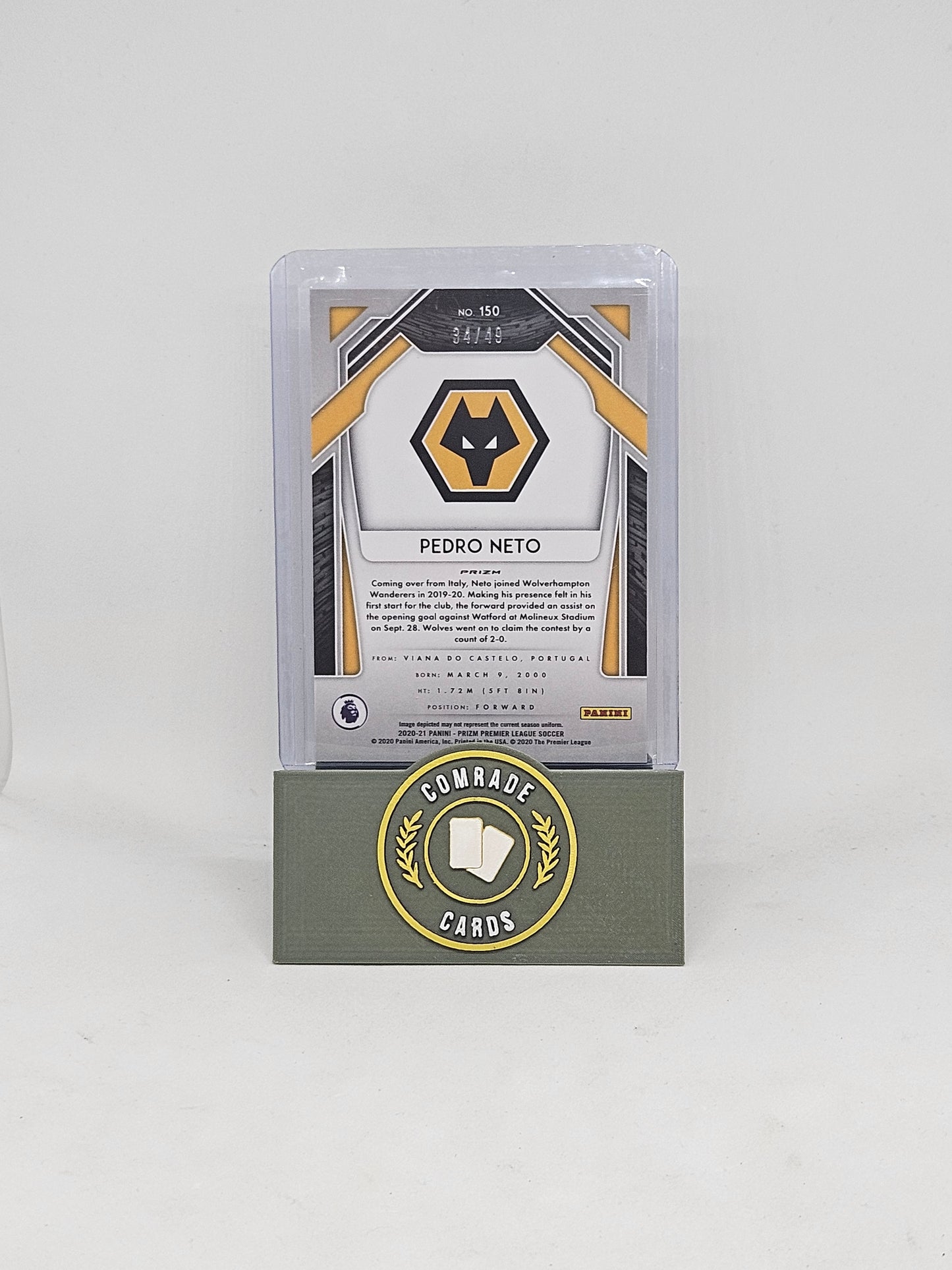 Pedro Neto (Wolves) 34/49 Prizm Premier League 2020-2021
