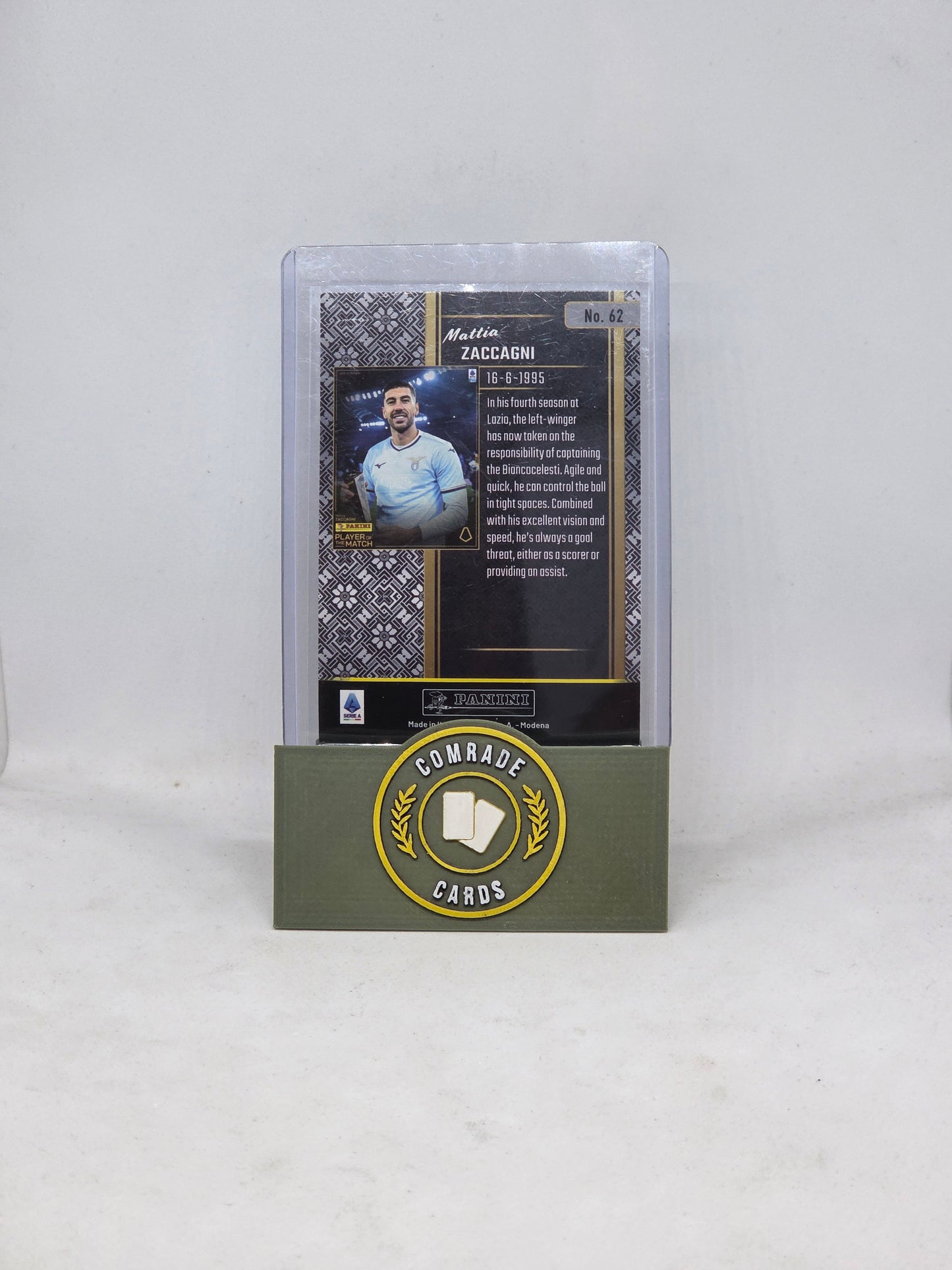 Mattia Zaccagni (Lazio) 3/5 Panini Player Of The Match 2025
