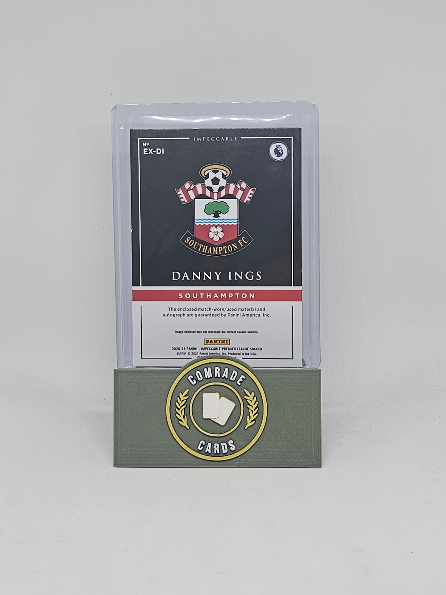 Danny Ings (Southampton) 44/99 Autographed/Patch Impeccable 2020-2021