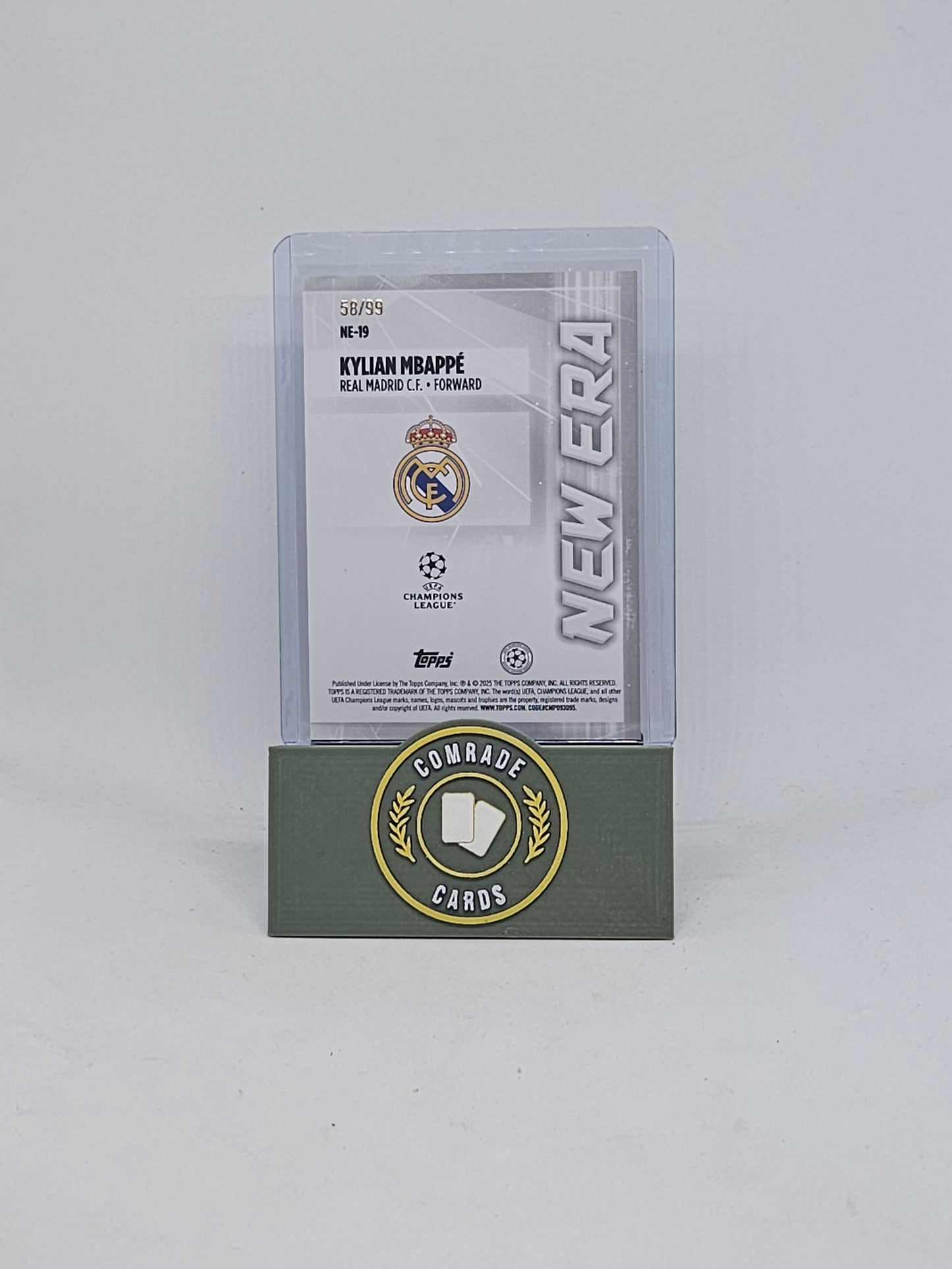 Kylian Mbappe (Real Madrid) 58/99 Topps UCC 2024-2025