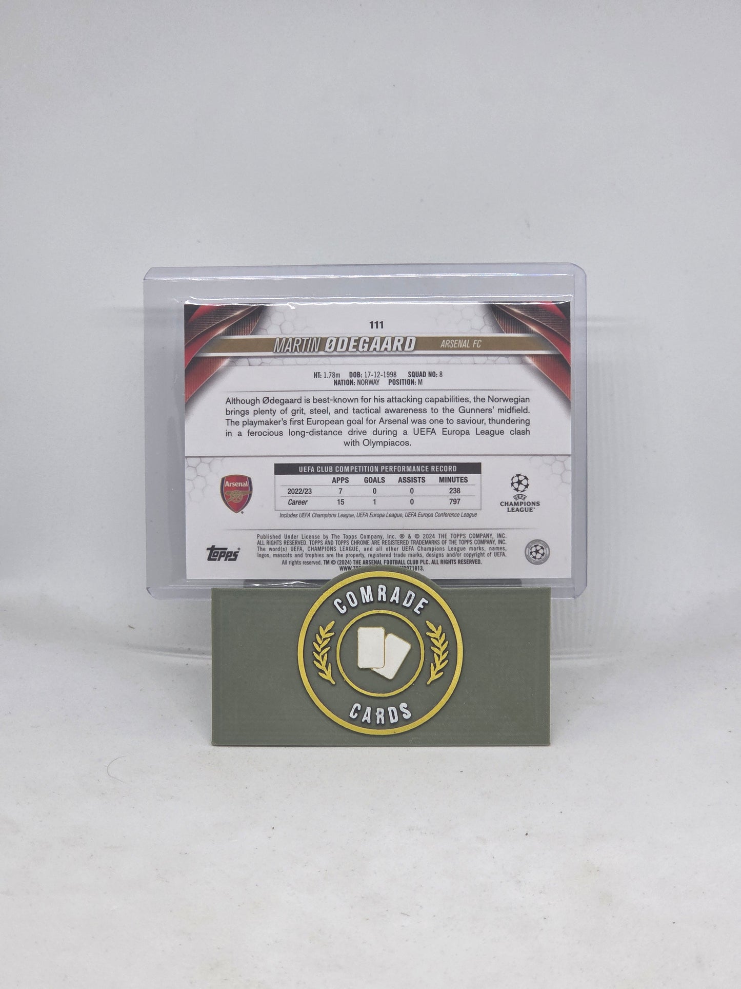 Martin Odegaard (Arsenal) 73/75 Topps Sapphire 2023-2024