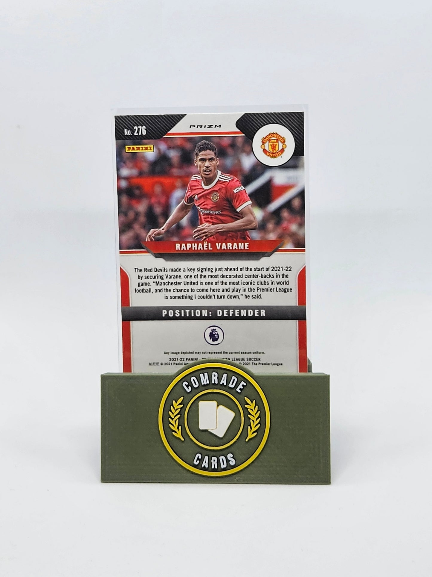 Raphael Varane (Man United) Parallel Prizm Premier League 2021-2022