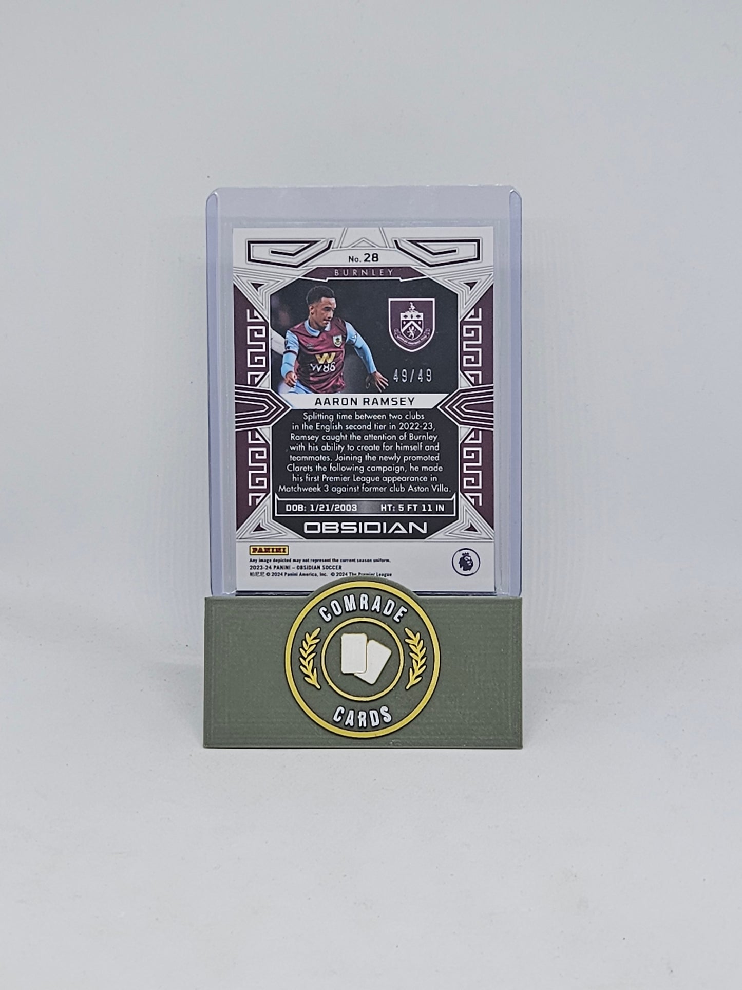 Aaron Ramsey (Burnley) 49/49 Obsidian 2023-2024