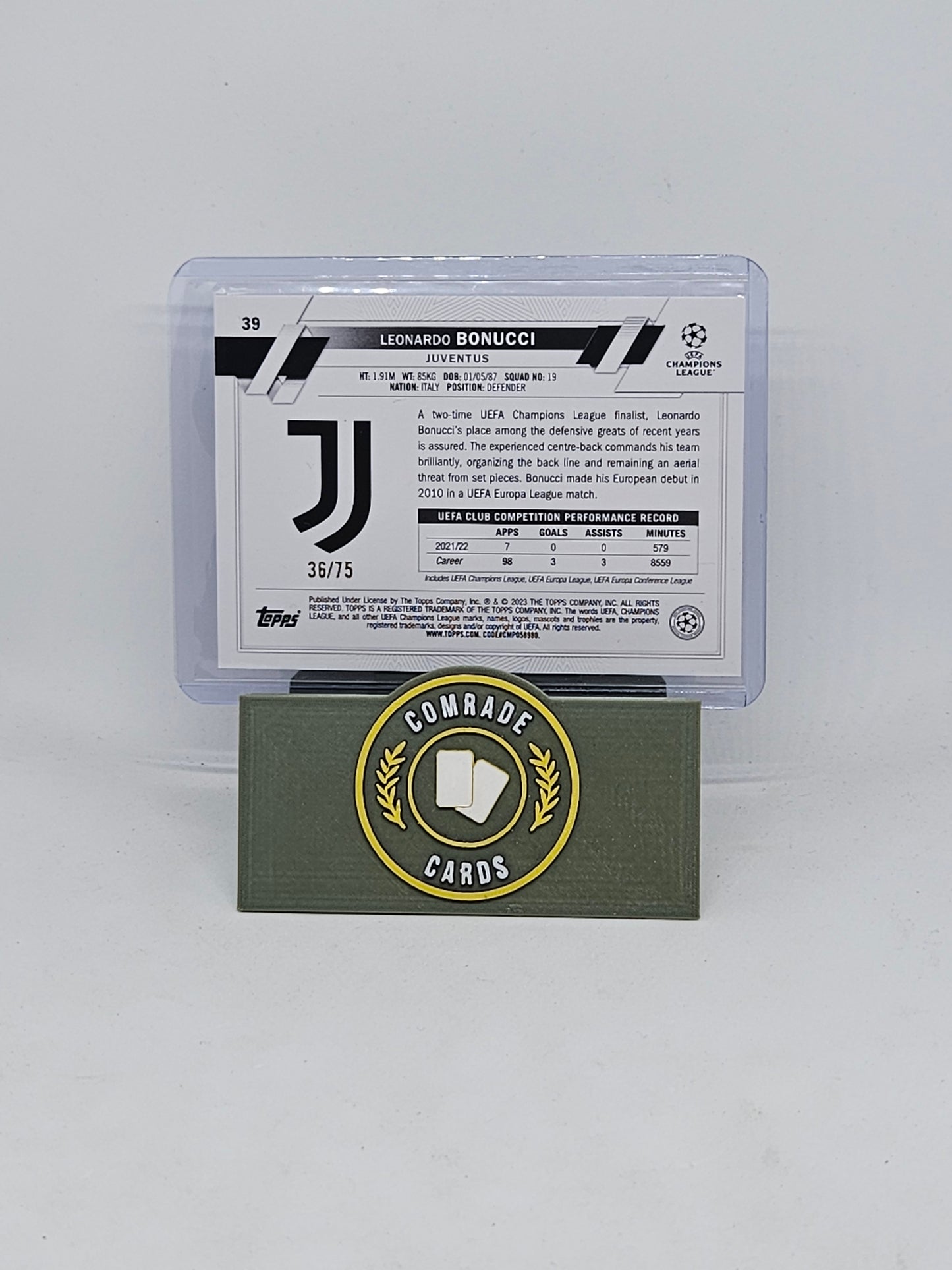 Leonardo Bonucci (Juventus) 36/75 Topps Carnaval 2022-2023
