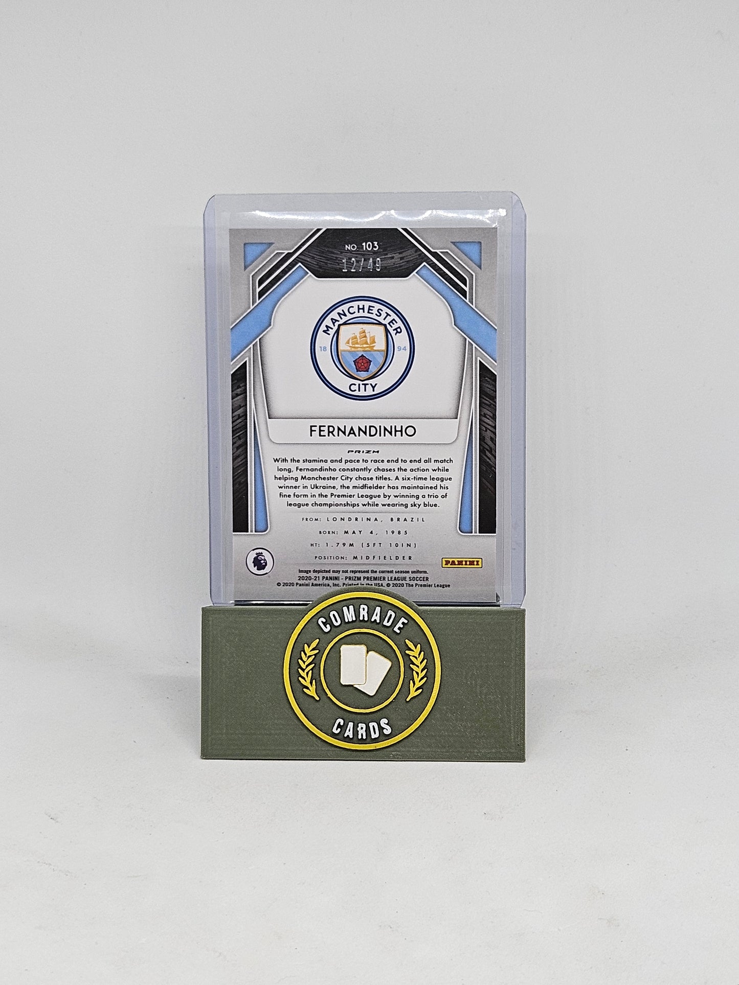 Fernandinho (Man City) 12/49 Prizm Premier League 2020-2021