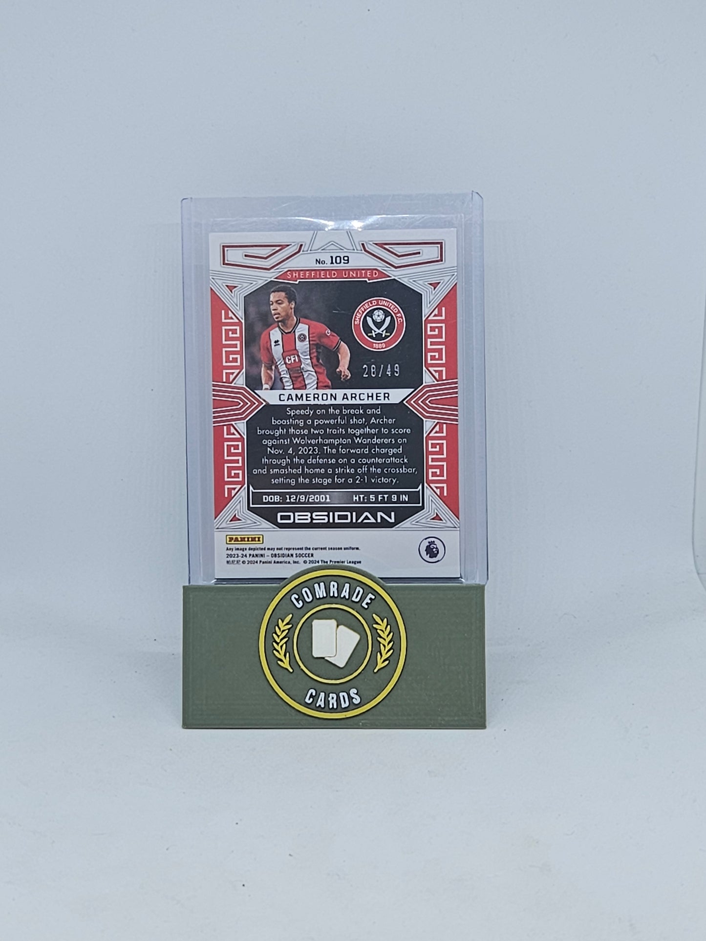 Cameron Archer (Sheffield United) 28/49 Obsidian 2023-2024
