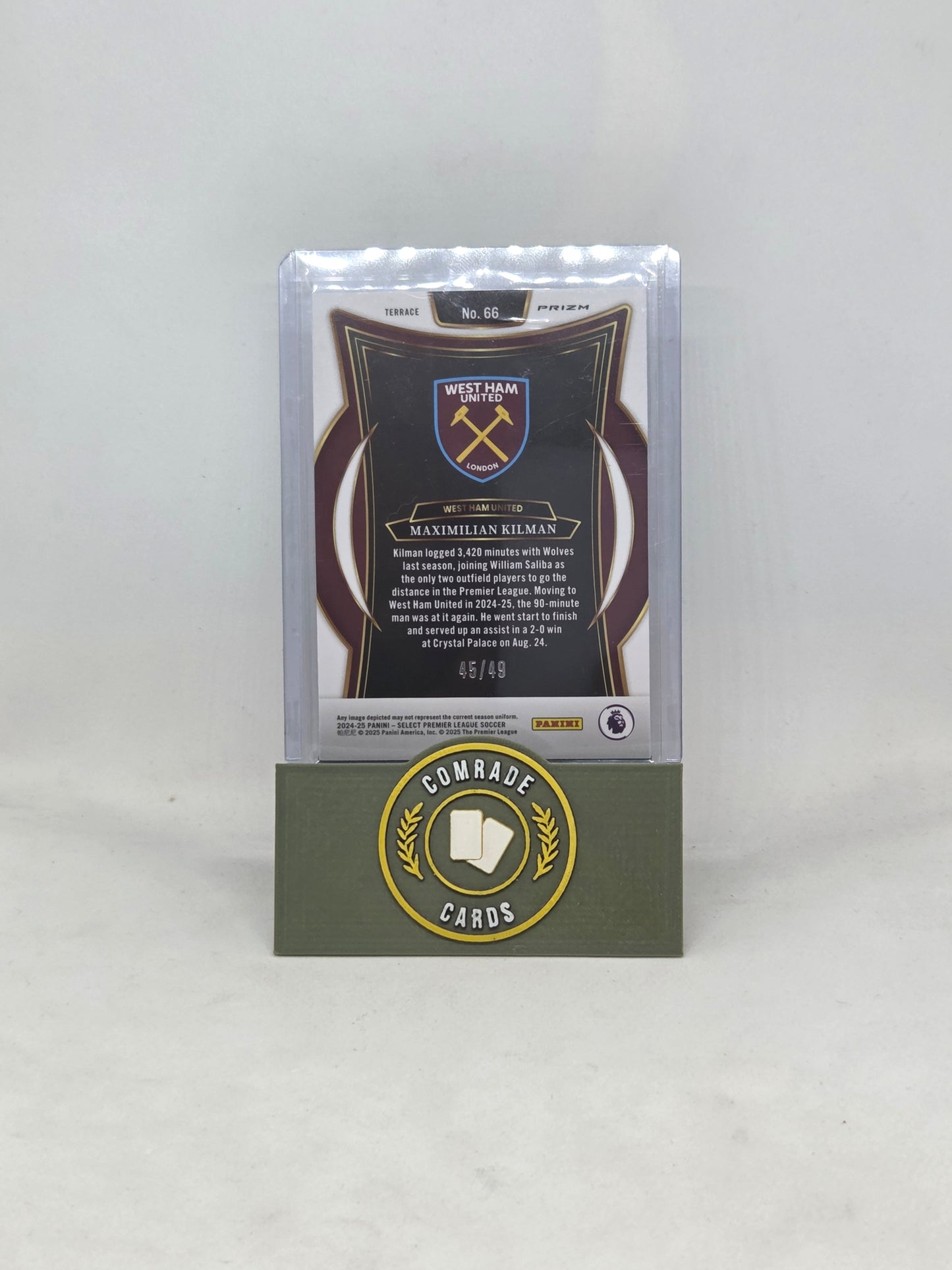 Maximilian Kilman (West Ham) 45/49 Select Premier League 2024-2025