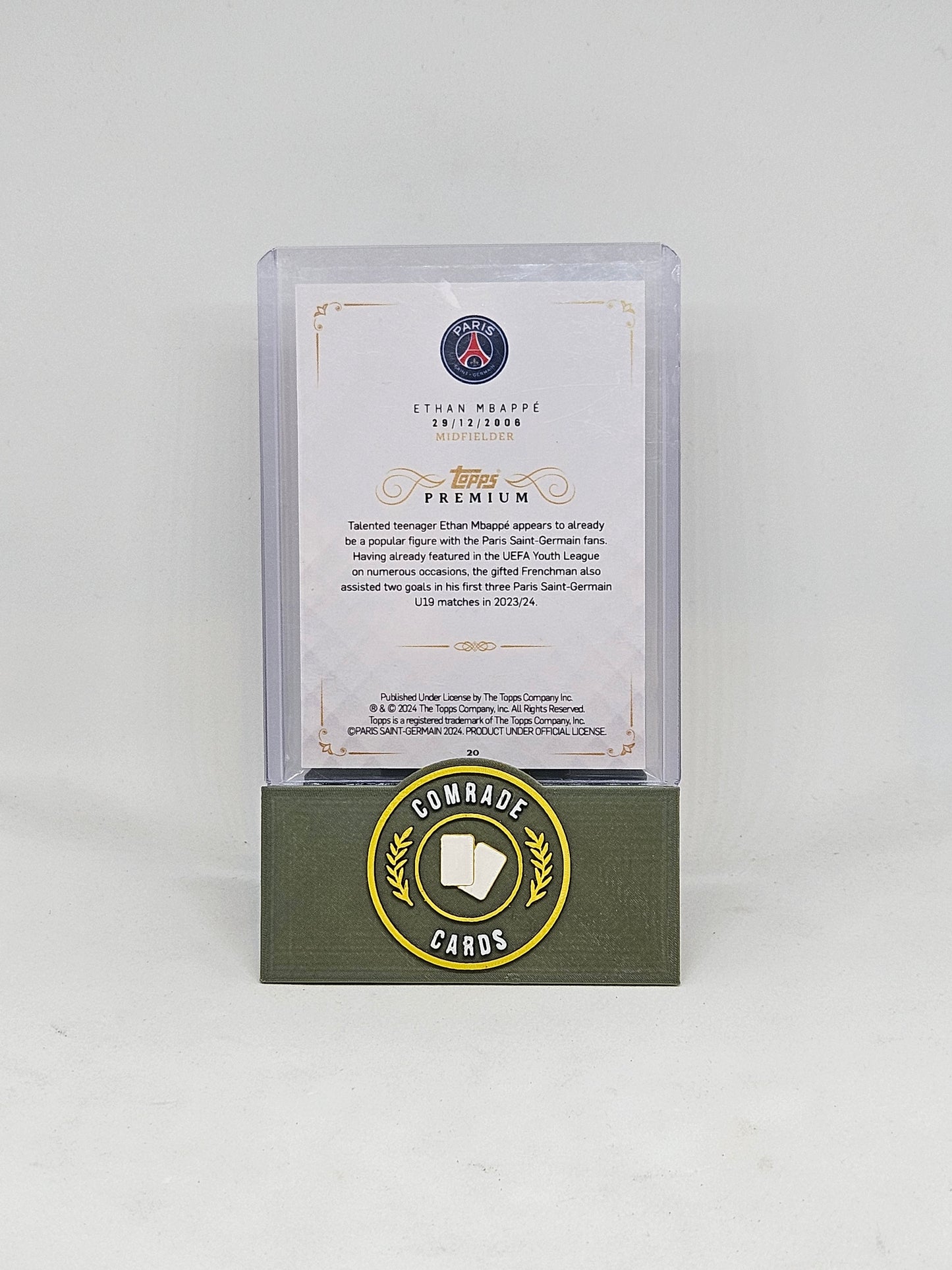 Ethan Mbappe (PSG) 12/49 Topps Premium 2023-2024