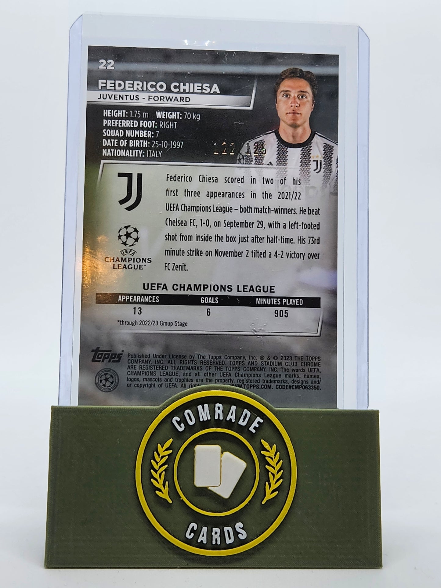 Federico Chiesa (Juventus) 122/125