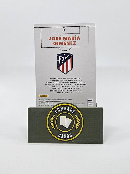 Jose Maria Gimenez (Athletico Madrid) Insert Donruss Soccer 2022-2023