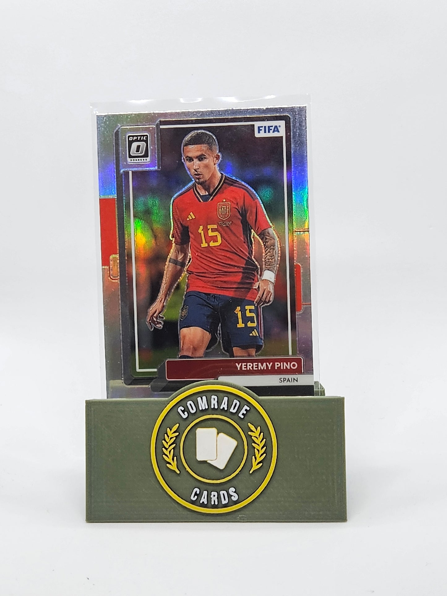 Yeremy Pino (Spain) Silver Optic Parallel Donruss Soccer 2022-2023