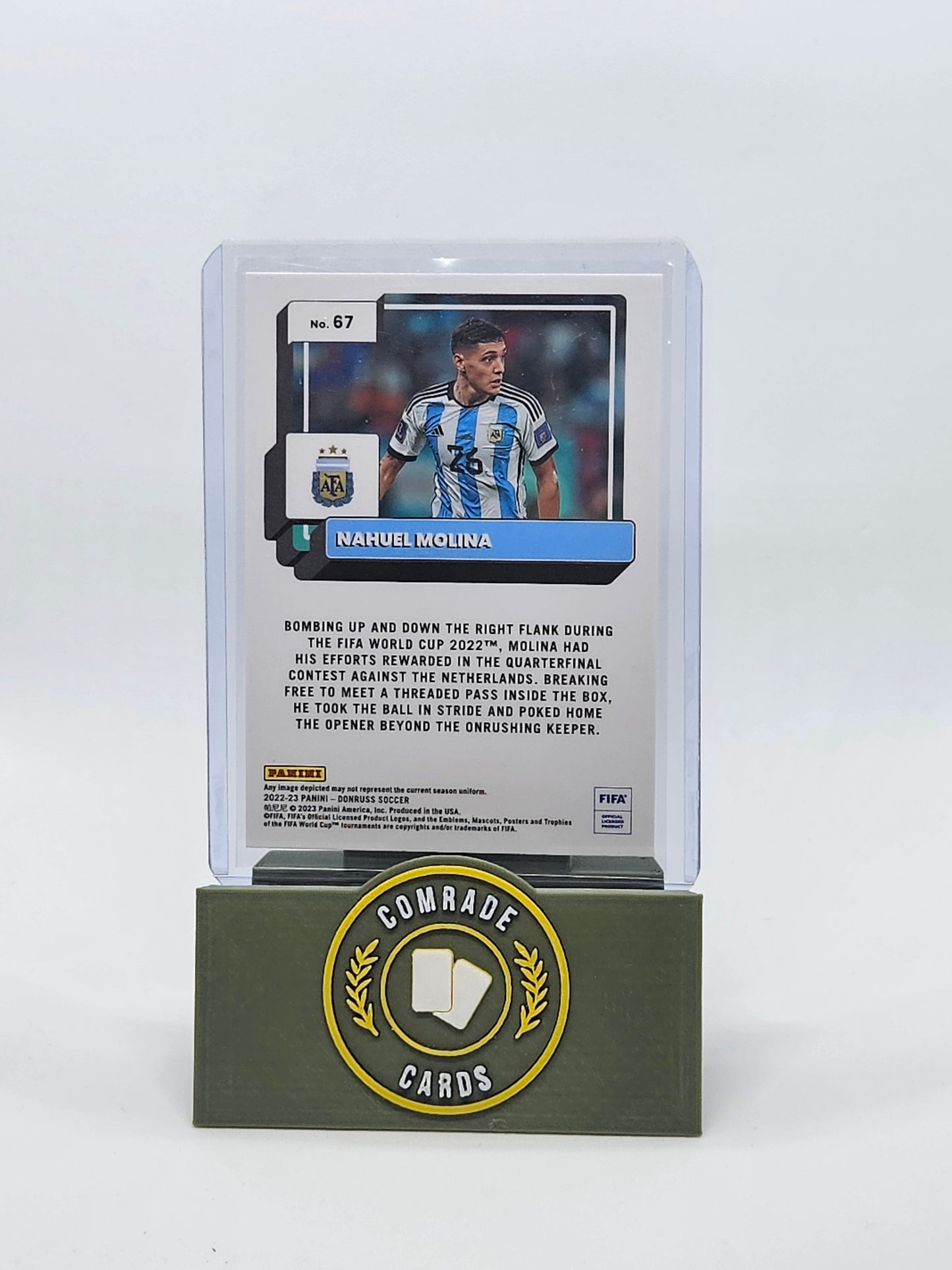 Nahuel Molina (Argentina) Parallel Donruss Soccer 2022-2023