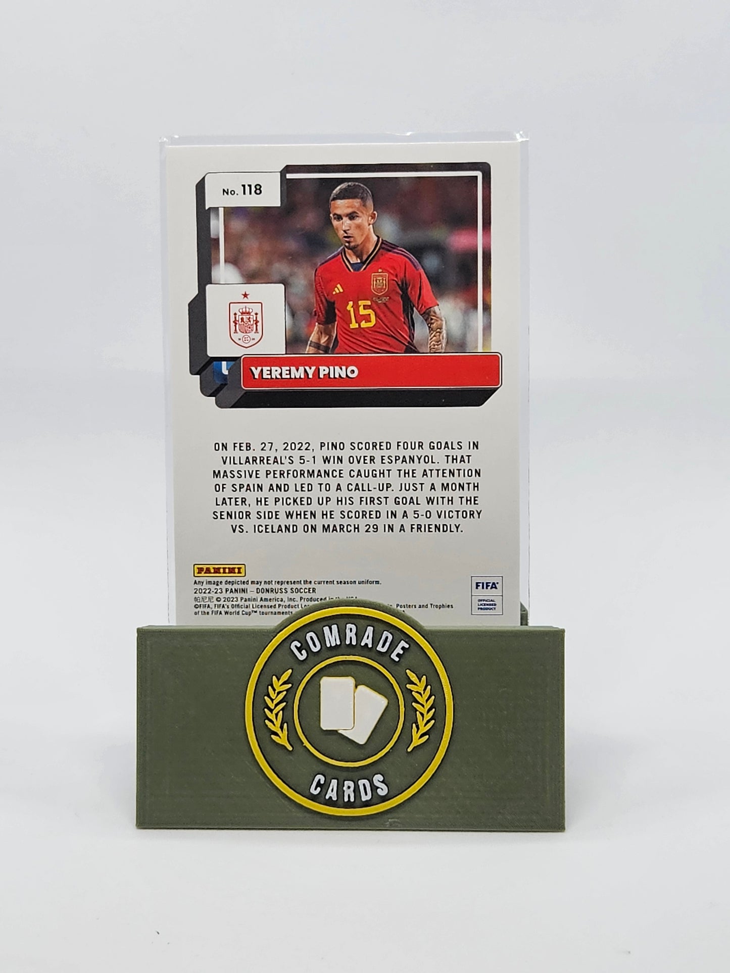 Yeremy Pino (Spain) Silver Parallel Donruss Soccer 2022-2023