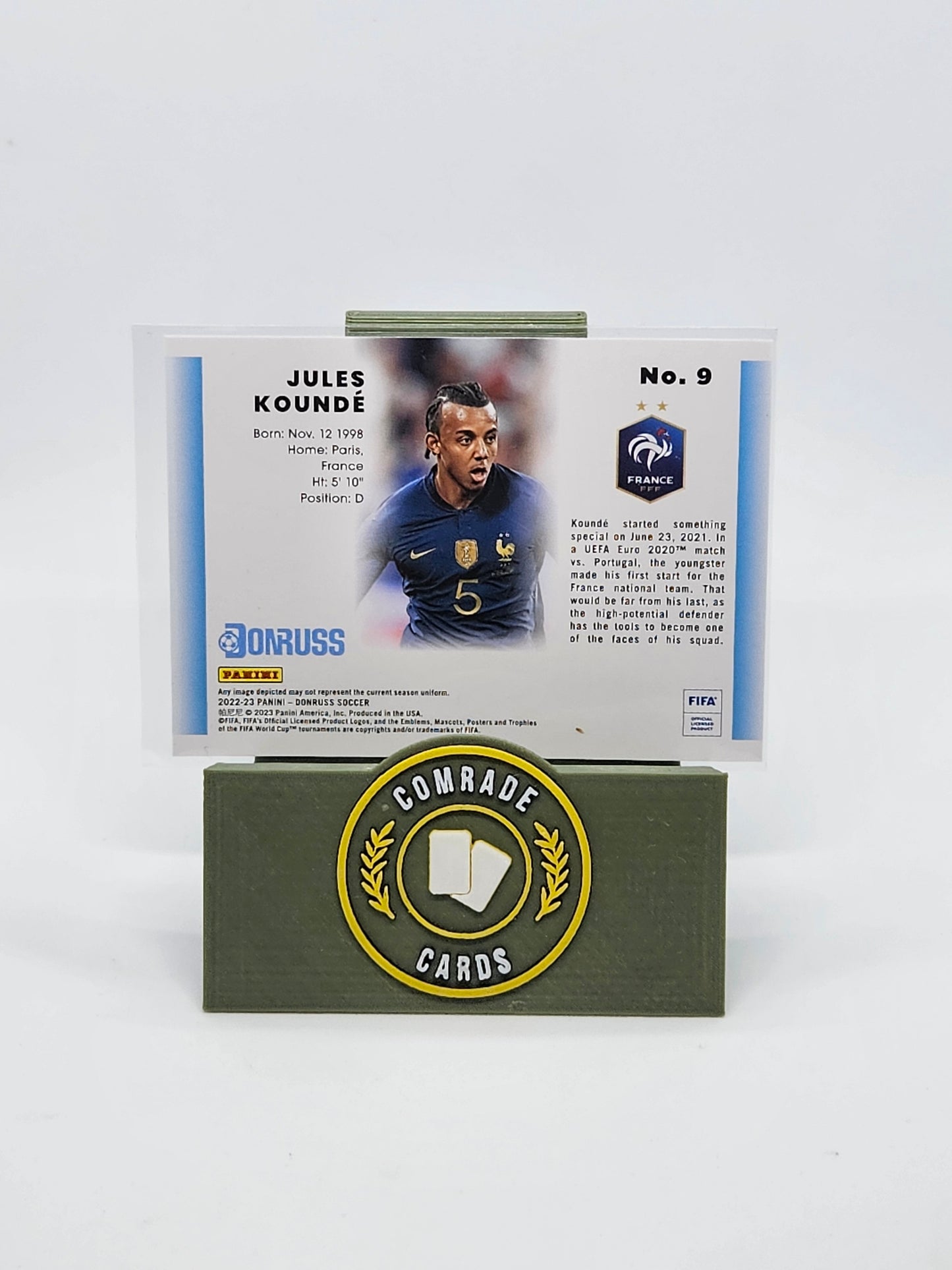 Jules Kounde (France) Insert Donruss Soccer 2022-2023