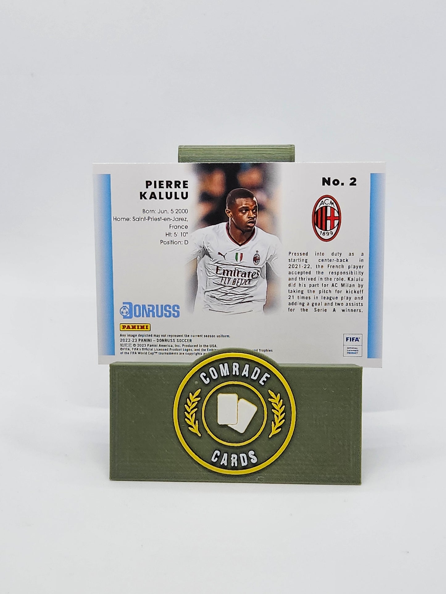 Pierre Kalulu (AC Milan) Insert Donruss Soccer 2022-2023