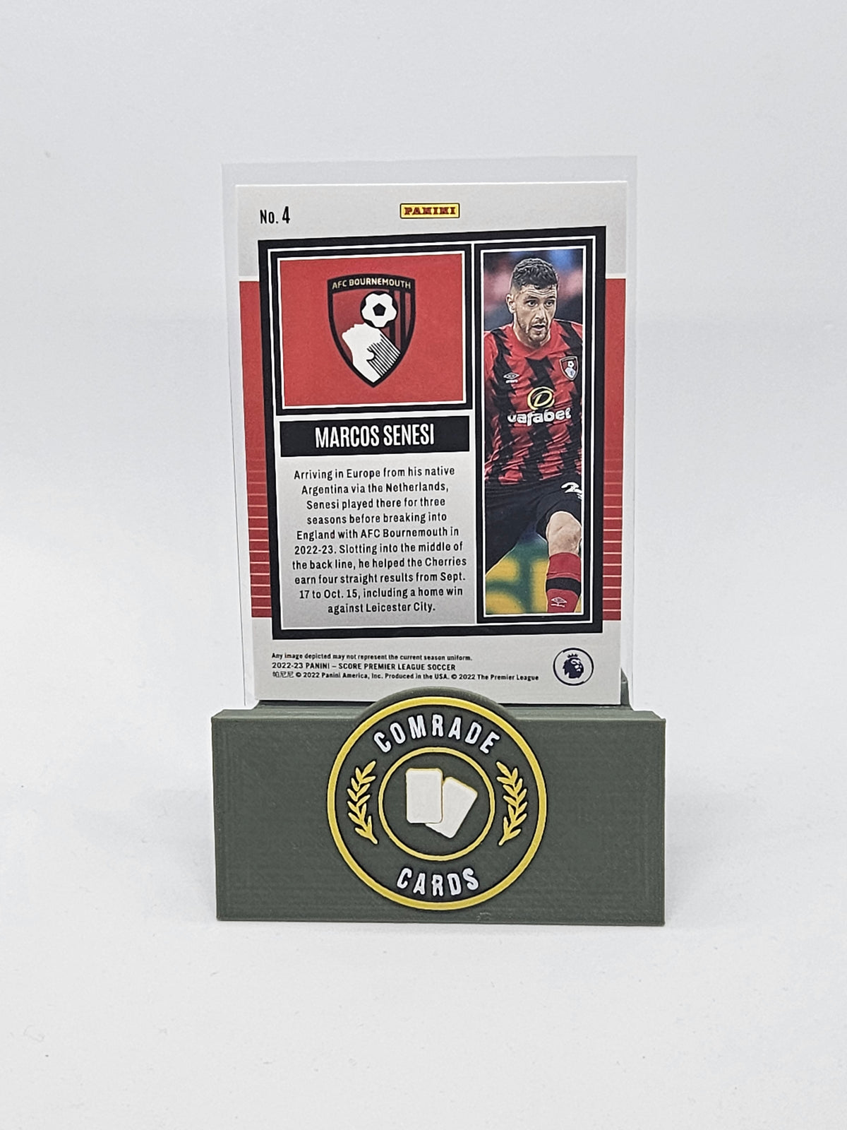 Marcos Senesi (Bournemouth) Parallel Score Premier League 2022-2023 ...