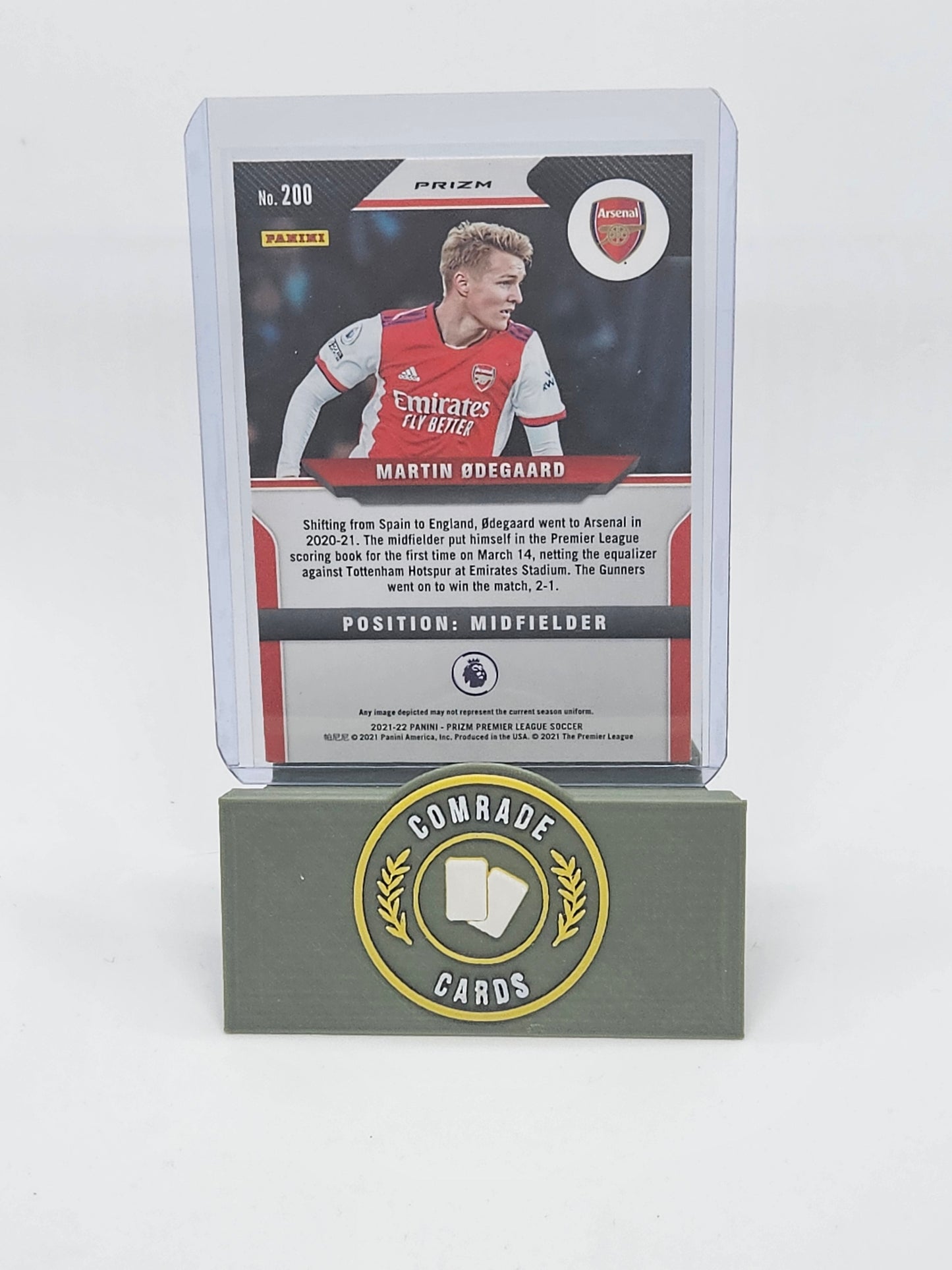 Martin Odegaard (Arsenal) Parallel Prizm Premier League 2021-2022