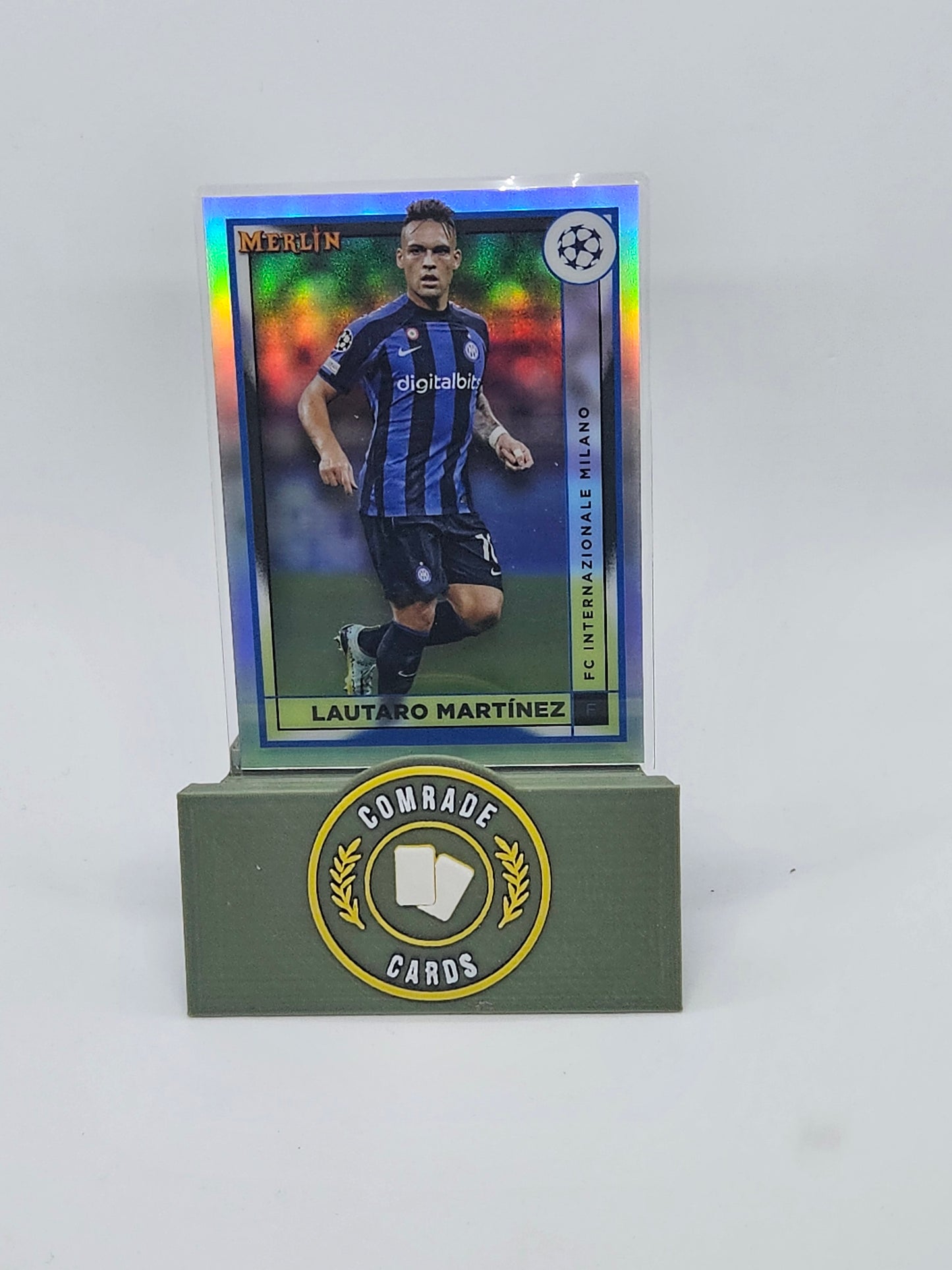 Lautaro Martinez (Inter Milan) Silver Parallel Topps Merlin Chrome UCC 2022-2023