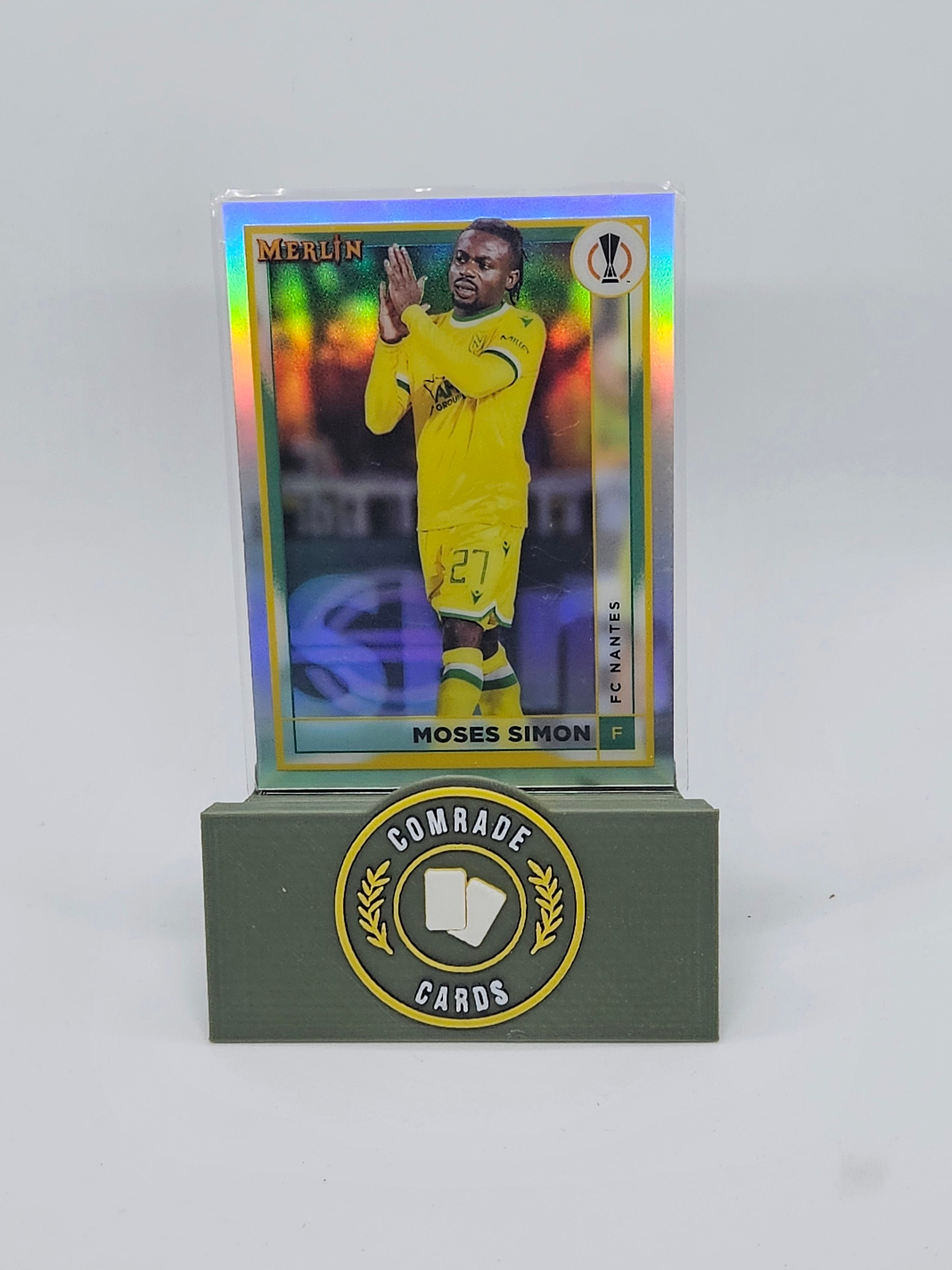 Moses Simon (Nantes) Parallel Topps Merlin Chrome UCC 2022-2023