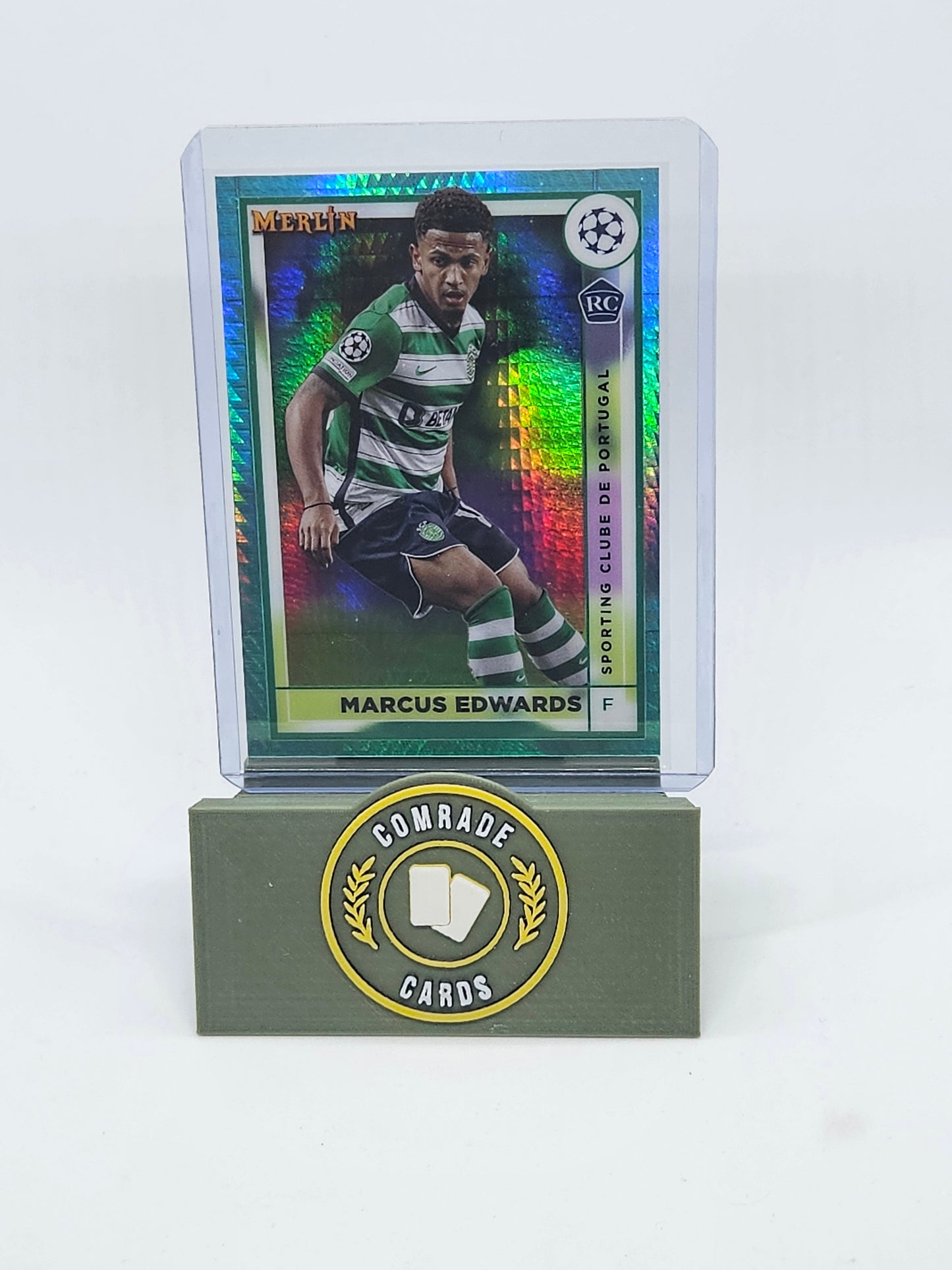 Marcus Edwards (Sporting) Aqua Parallel Topps Merlin Chrome UCC 2022-2023