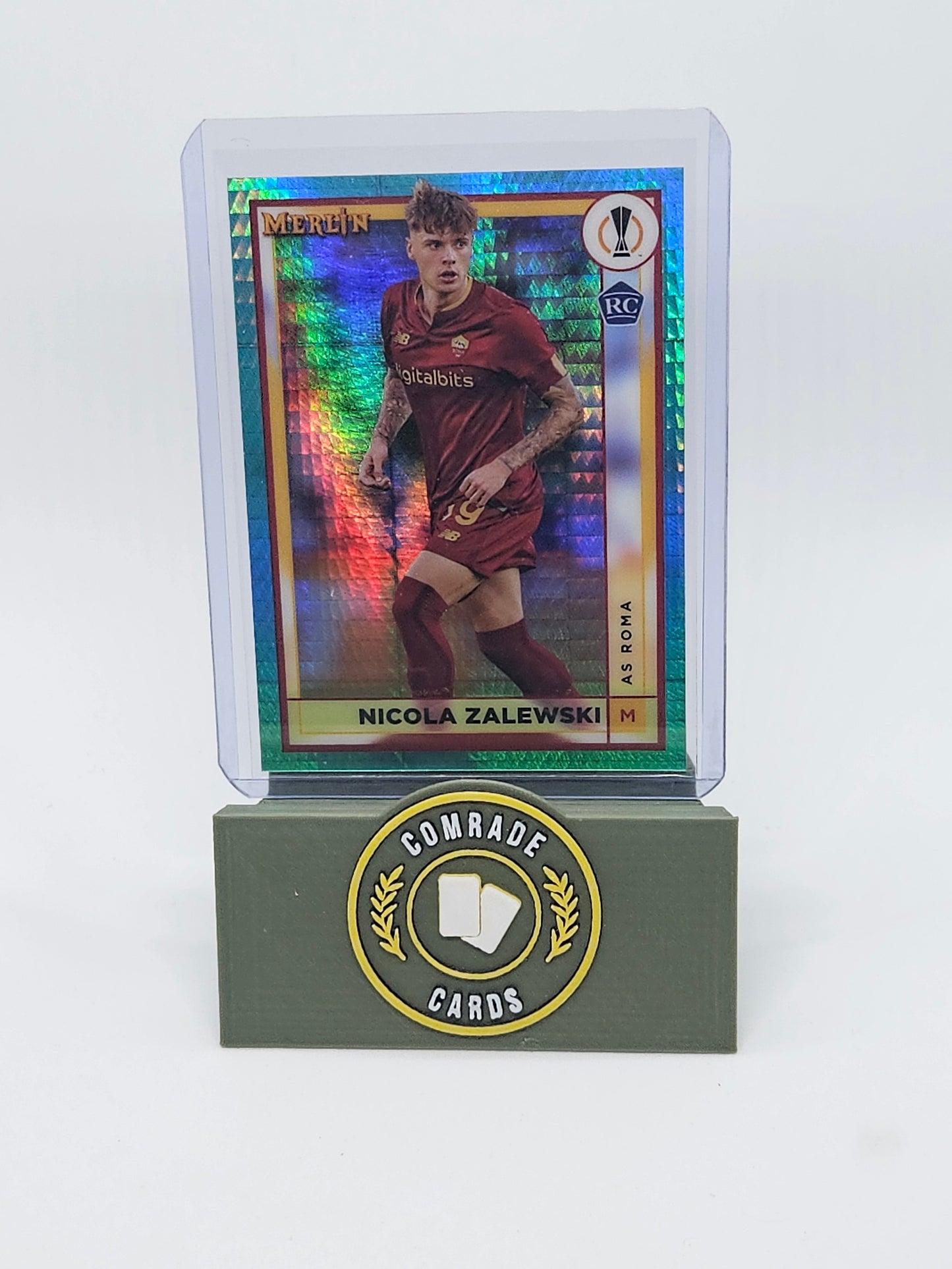 Nicolas Zalewski (Roma) Parallel Topps Merlin Chrome UCC 2022-2023