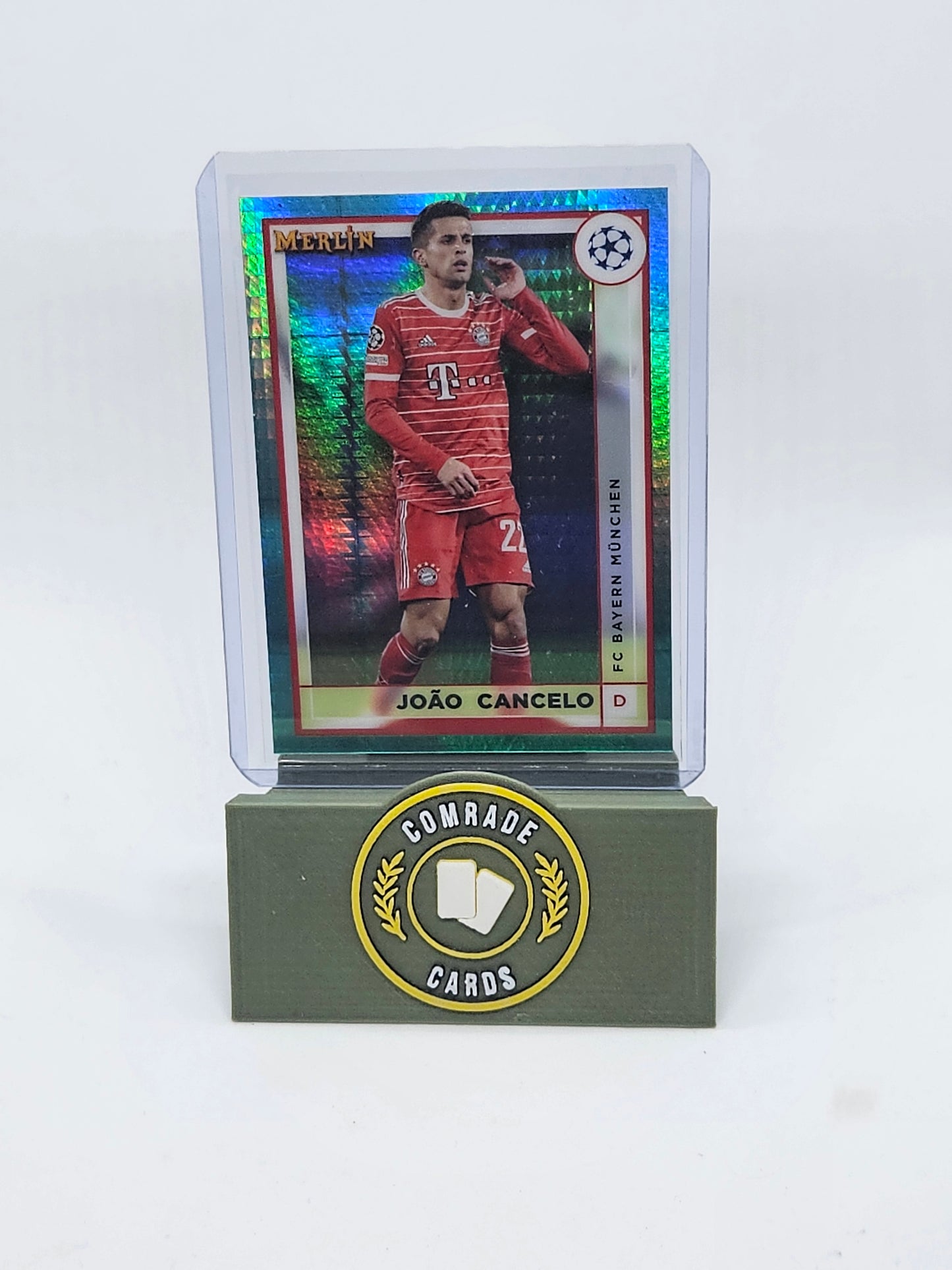 Joao Cancelo (Bayern München) Parallel Topps Merlin Chrome UCC 2022-2023