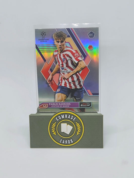 Pablo Barrios (Athletico Madrid) Parallel Topps Finest UCC 2022-2023