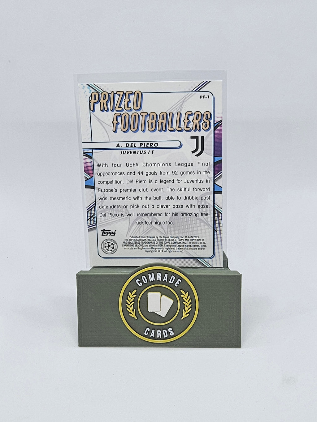 A. Del Piero (Juventus) Insert Topps Finest UCC 2022-2023