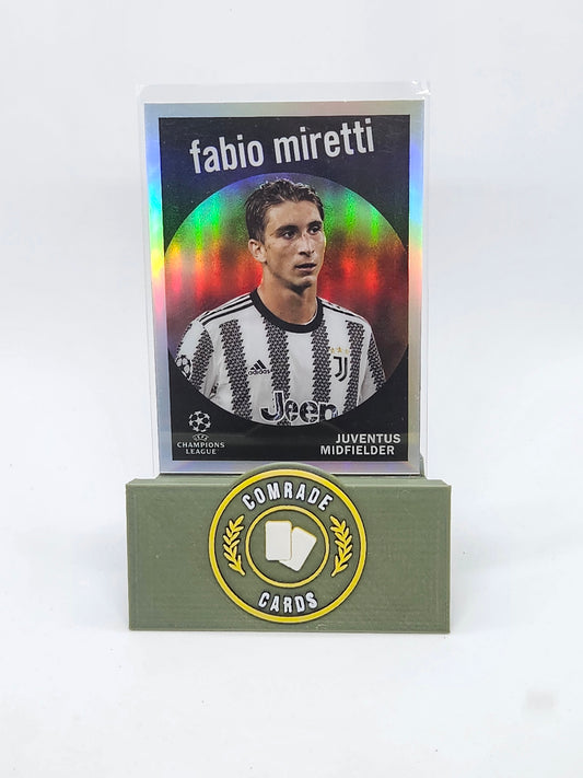 Fabio Miretti (Juventus) Insert Topps Chrome UCC 2022-2023