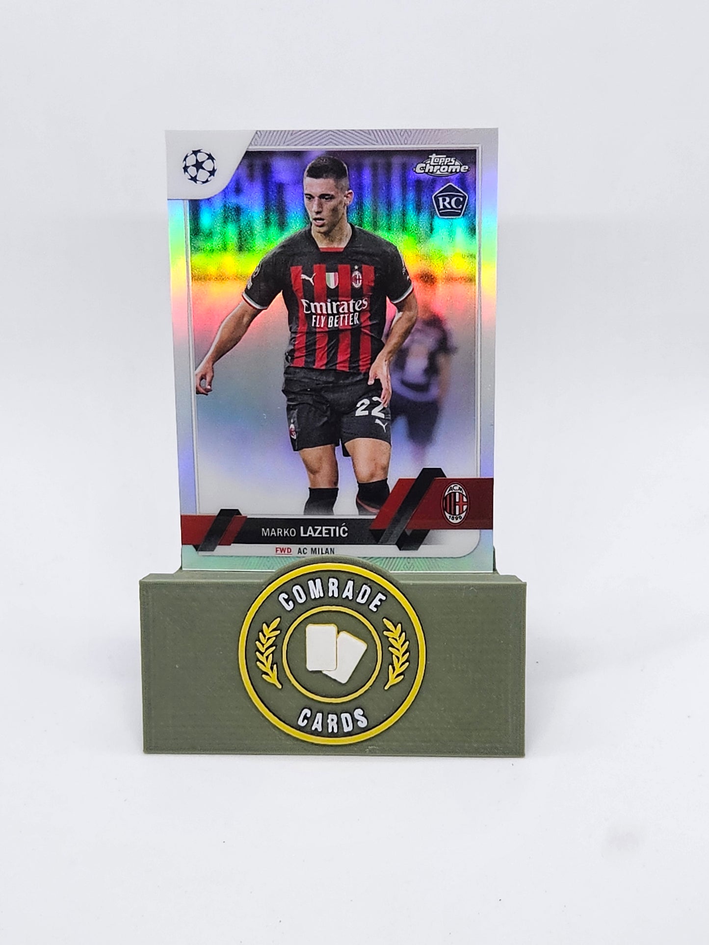 Marko Lazetic (AC Milan) Parallel Topps Chrome UCC 2022-2023