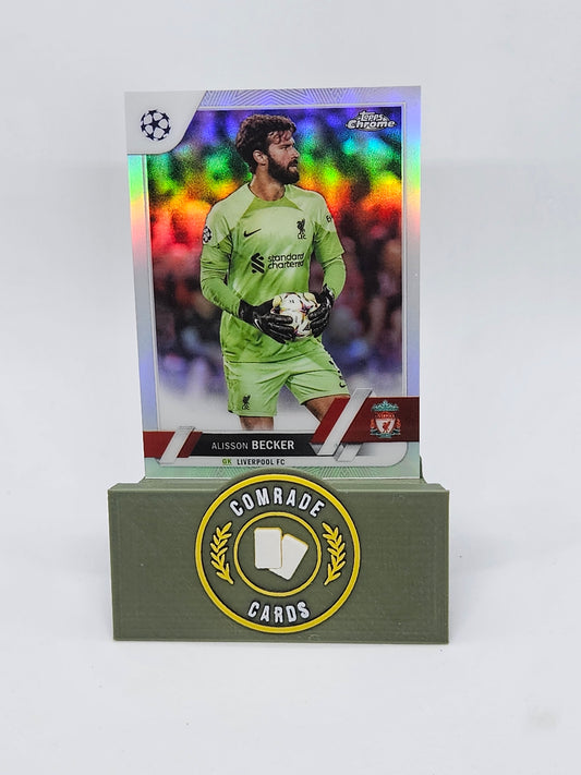 Alisson Becker (Liverpool) Parallel Topps Chrome UCC 2022-2023
