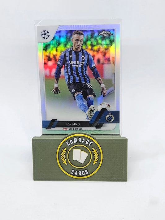 Noa Lang (Club Brugge) Parallel Topps Chrome UCC 2022-2023