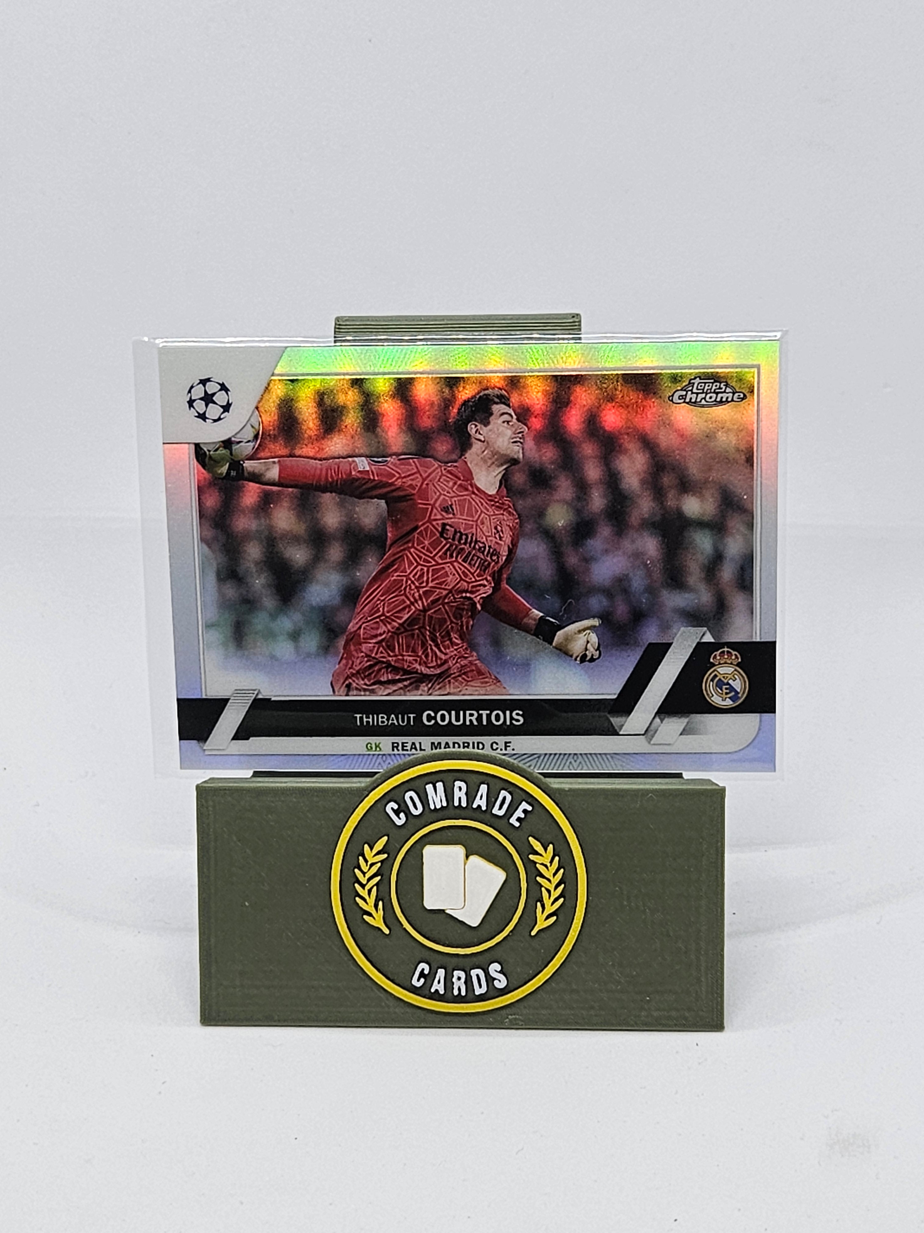 Thibaut Courtois (Real Madrid) Parallel Topps Chrome UCC 2022-2023 ...