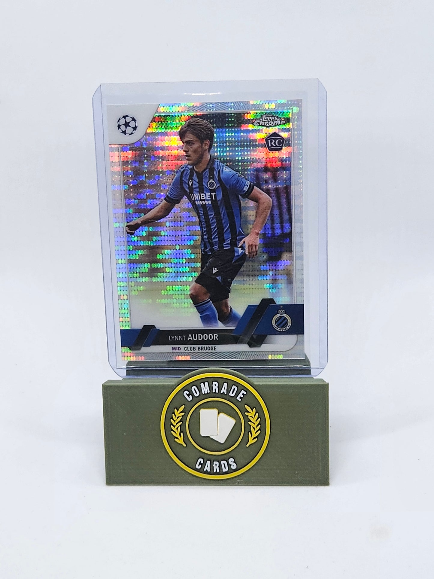 Lynnt Audoor (Club Brugge) Parallel Topps Chrome UCC 2022-2023