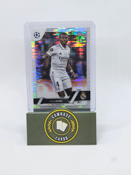 David Alaba (Real Madrid) Parallel Topps Chrome UCC 2022-2023