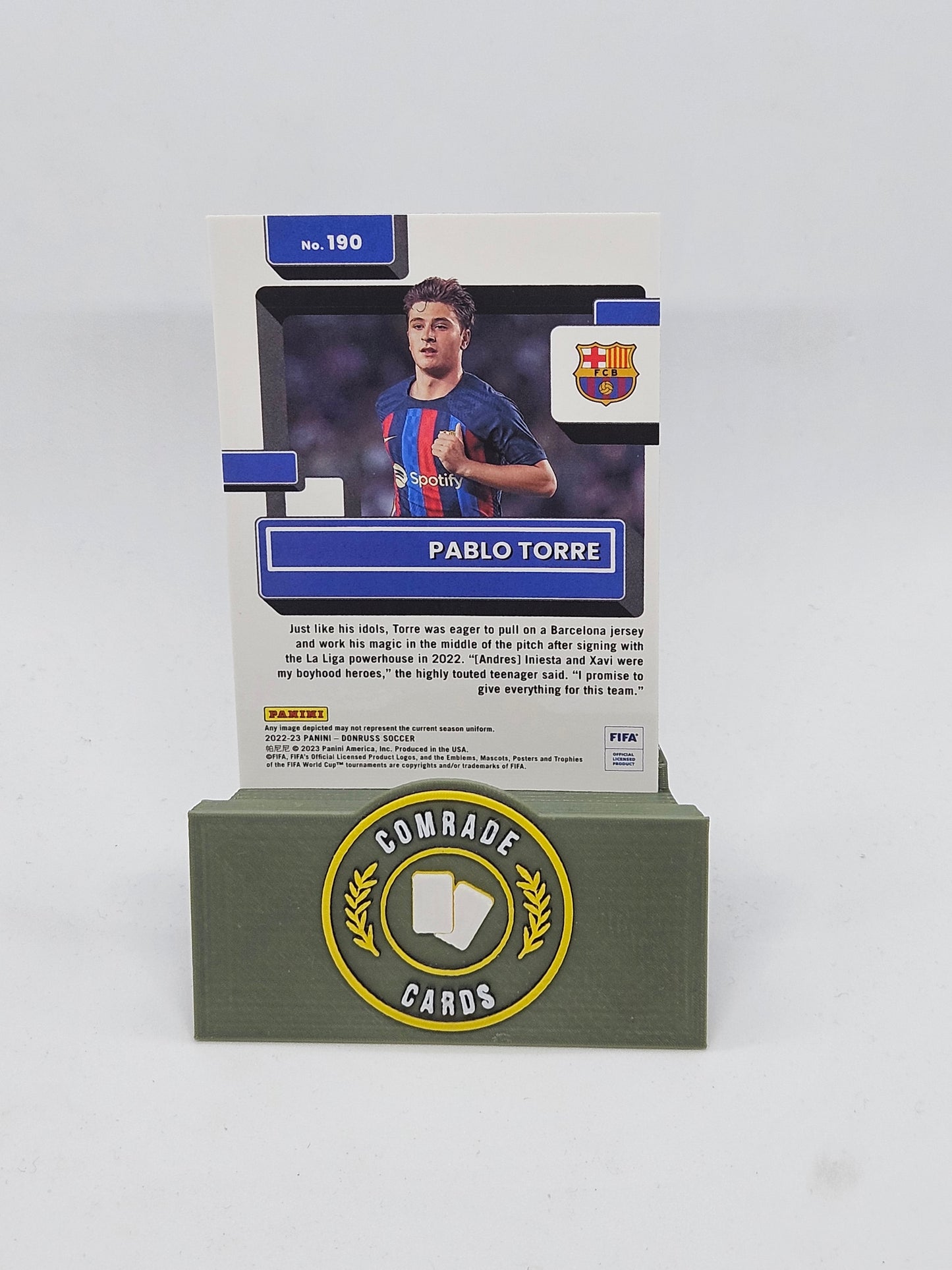 Pablo Torre (Barcelona) Parallel Donruss Soccer 2022-2023