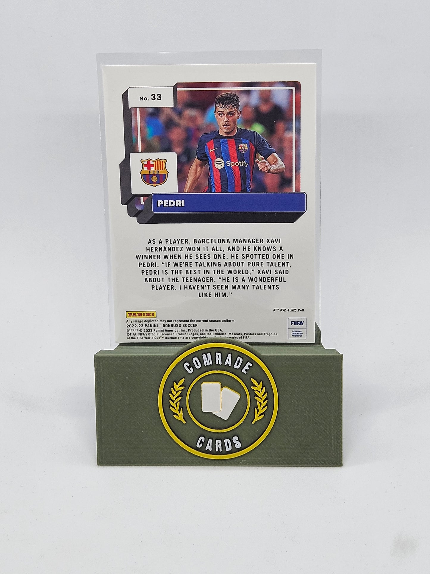 Pedri (Barcelona) Parallel Donruss Soccer 2022-2023