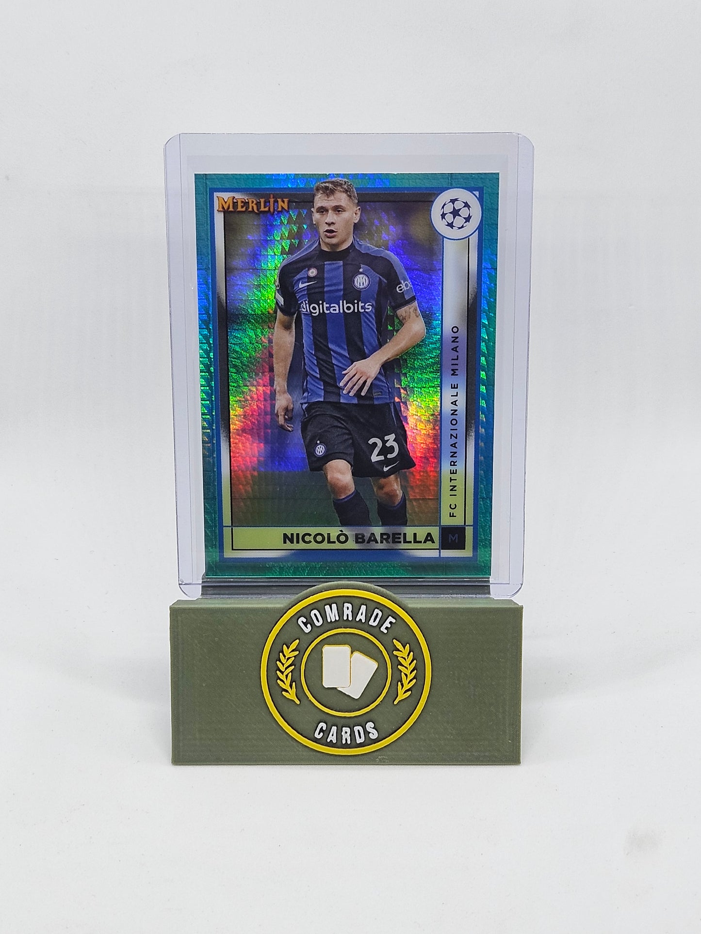 Nicolo Barella (Inter Milan) Parallel Topps Merlin Chrome UCC 2022-2023