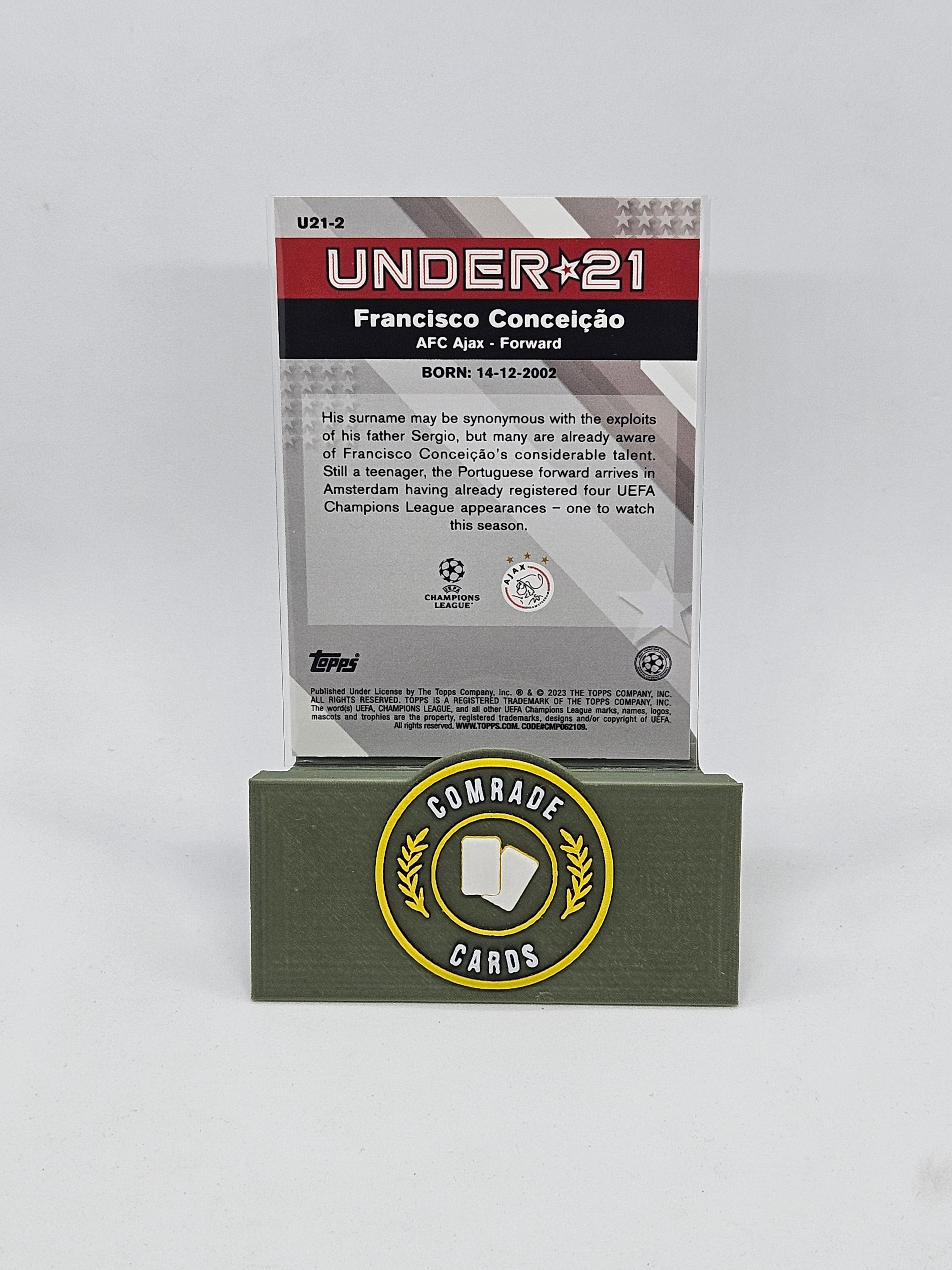 Francisco Conceicao (Ajax) Insert Topps Merlin Chrome UCC 2022-2023