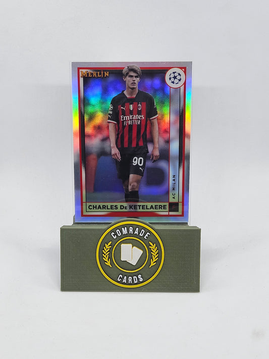 Chales De Ketelaere (AC Milan) Parallel Topps Merlin Chrome UCC 2022-2023