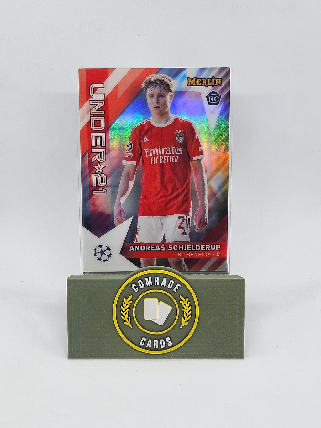 Andreas Schjelderup (Benfica) Insert Topps Merlin Chrome UCC 2022-2023