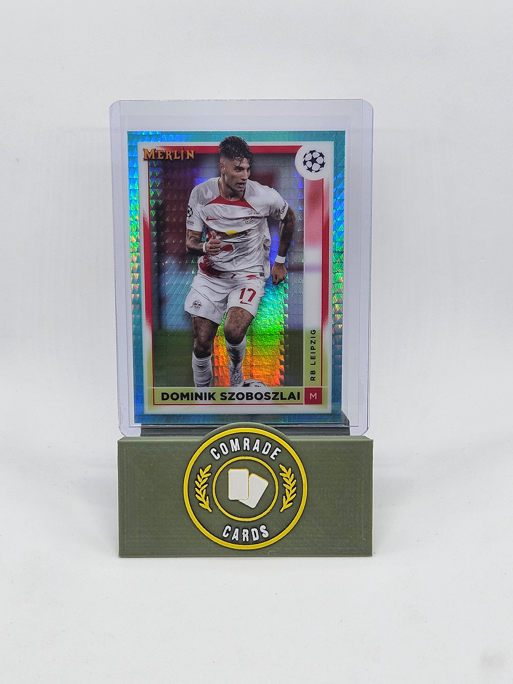 Dominik Szoboszlai (Leipzig) Aqua Parallel Merlin Chrome UCC 2022-2023