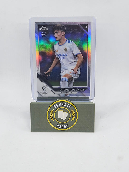 Miguel Gutierrez (Real Madrid) Parallel Topps Chrome UCL 2021-2022